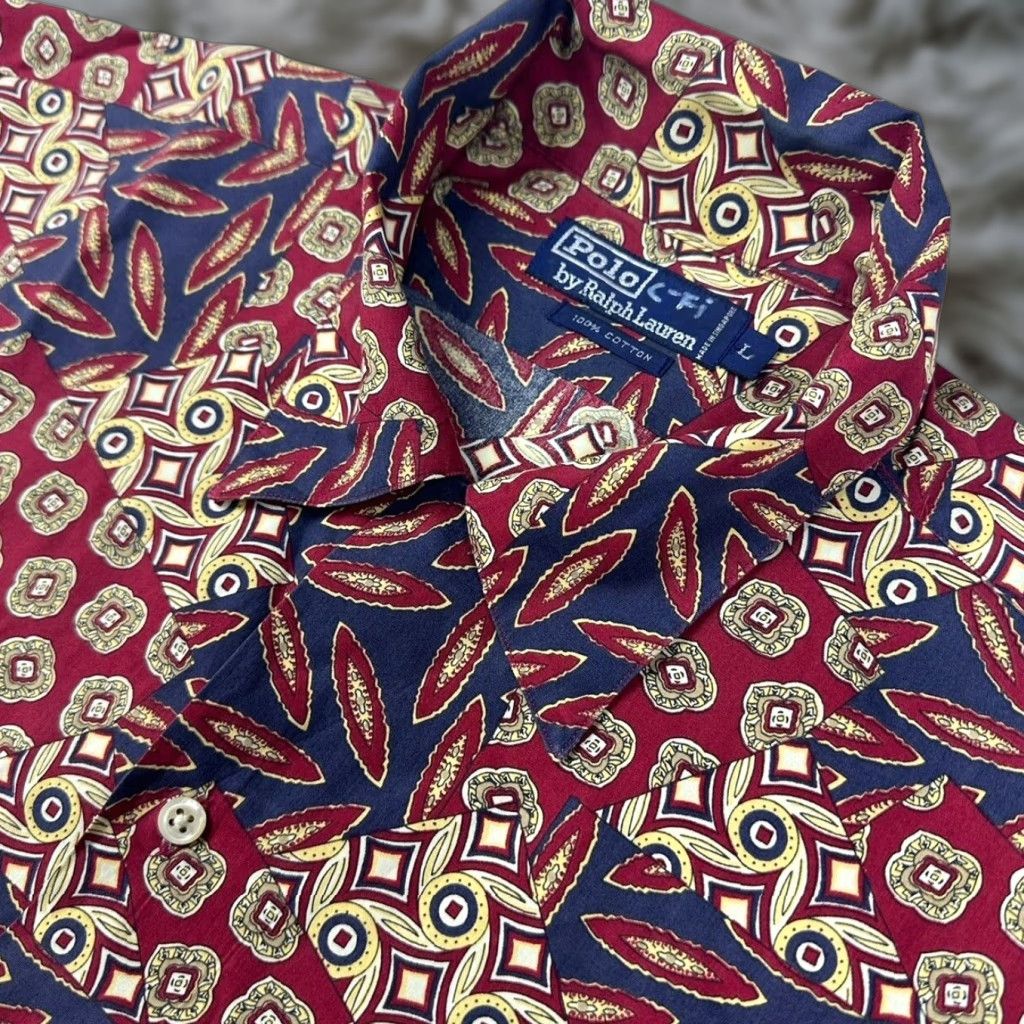小物 Polo Ralph Lauren vintage camp 90s Polo Ralph Lauren Shirt VINTAGE CAMP / L | yowakeup