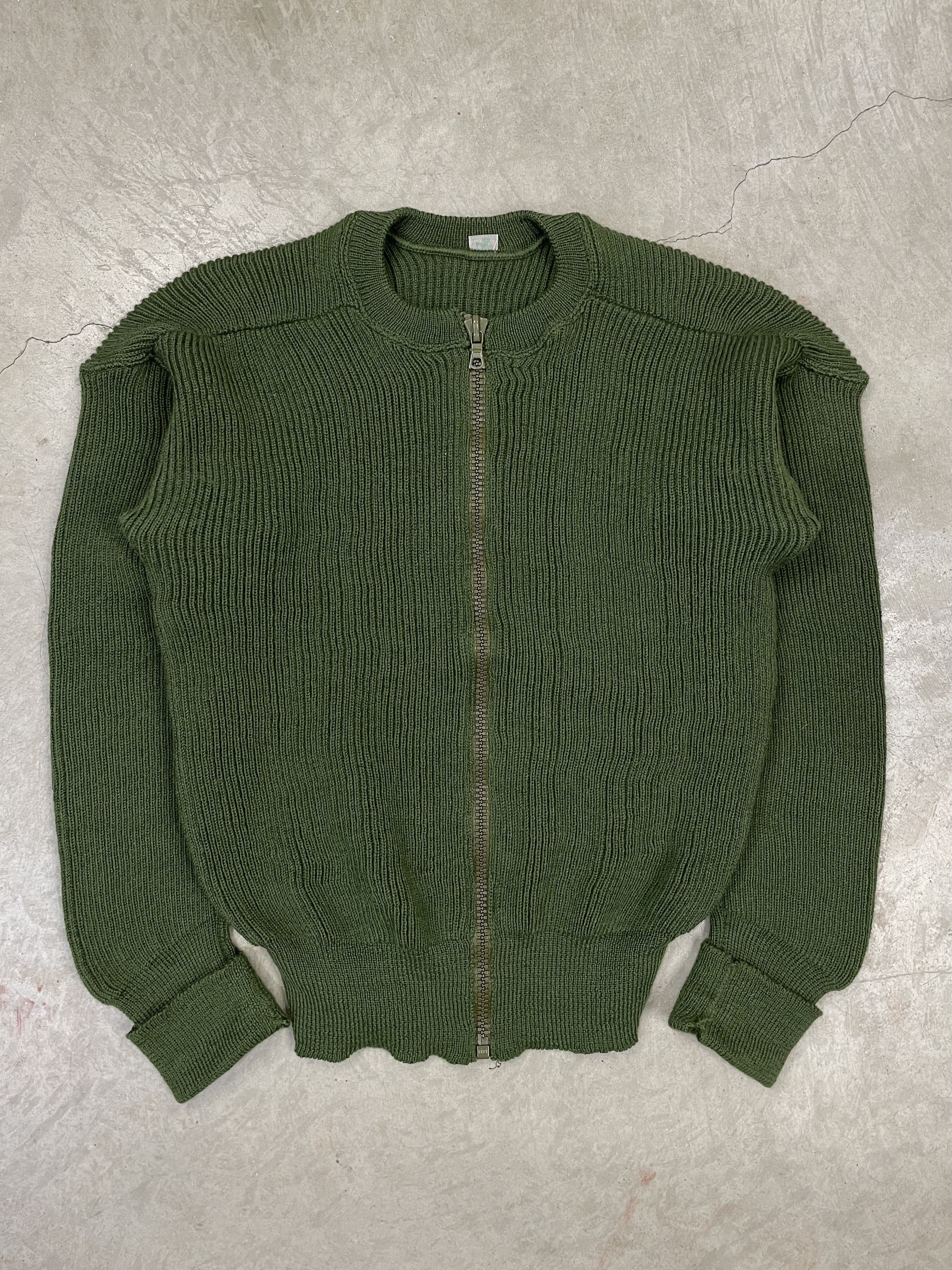 Vintage 60s Swedish Zipped Cardigan Size US M / EU 48-50 / 2 - 1 Thumbnail