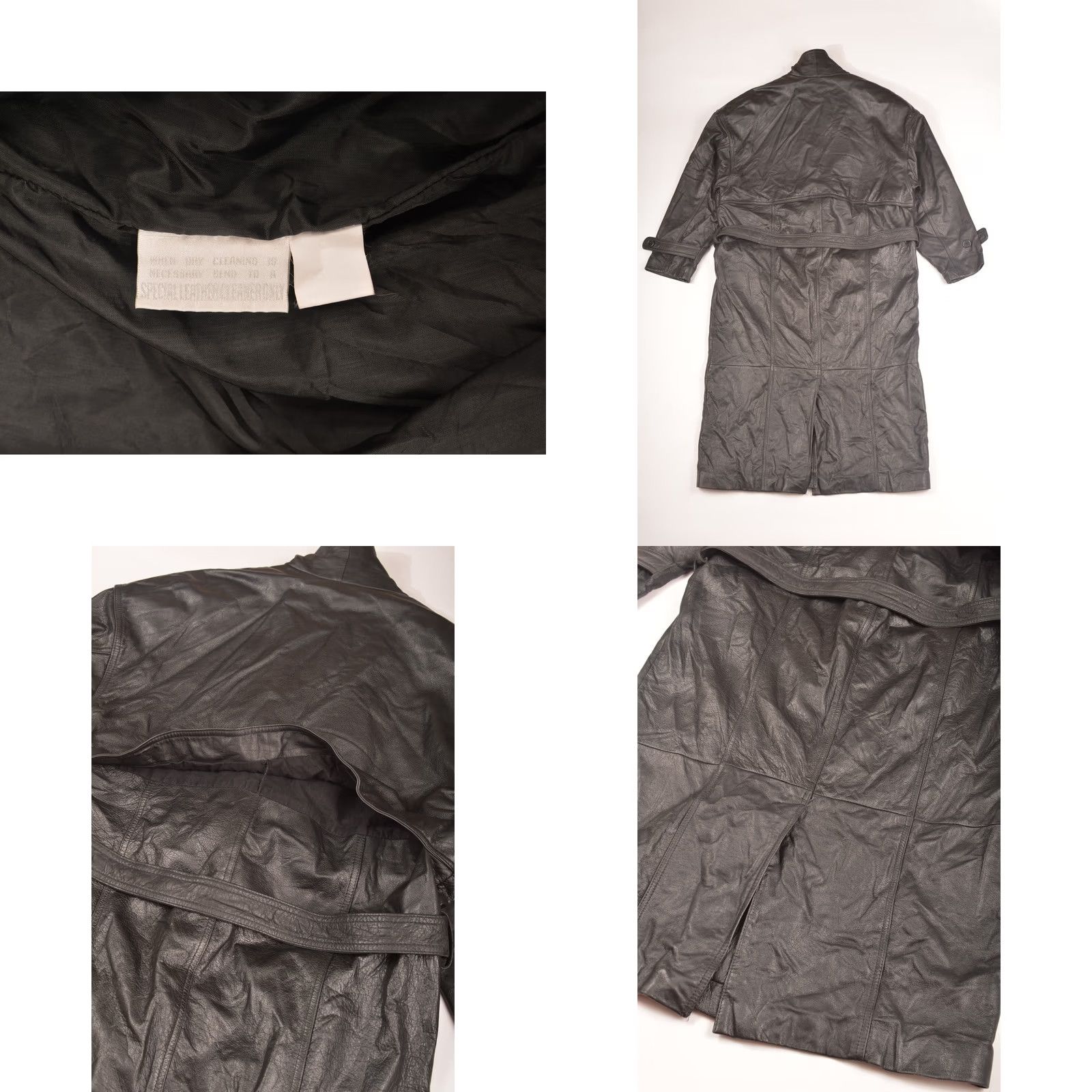 Vintage Charles Klein Vintage Black Leather Coat Mens Coat Size S Black 100% Leather Made in Korea Overcoat Vintage Leather Coat Size US S / EU 44-46 / 1 - 8 Thumbnail