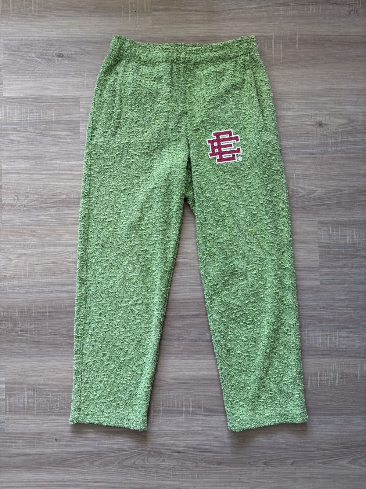 Eric Emanuel Green Boucle Pants medium