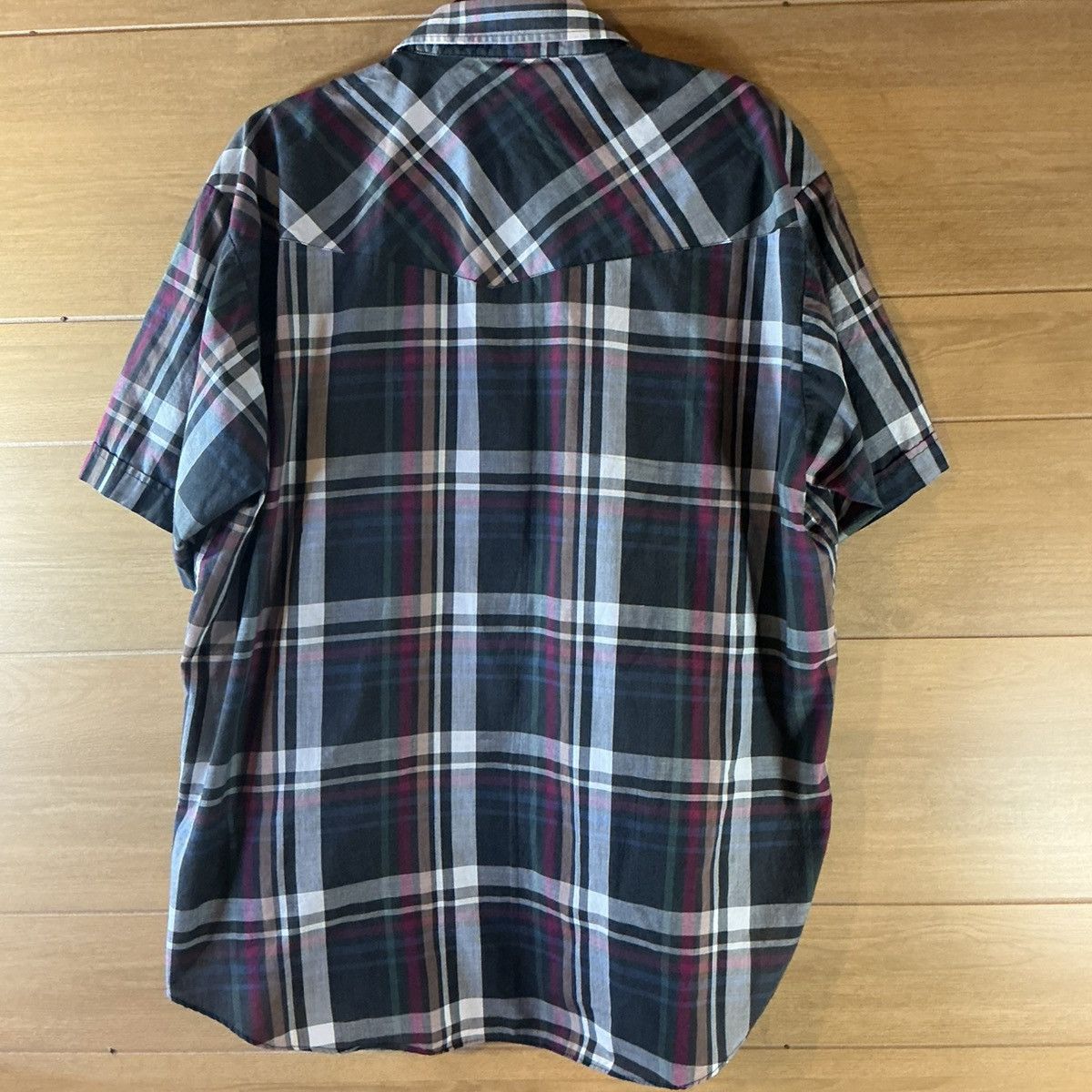 Other Ely Plains Men XL navy Plaid Western Shirt w/ Pearl Snaps Size US XL / EU 56 / 4 - 4 Thumbnail