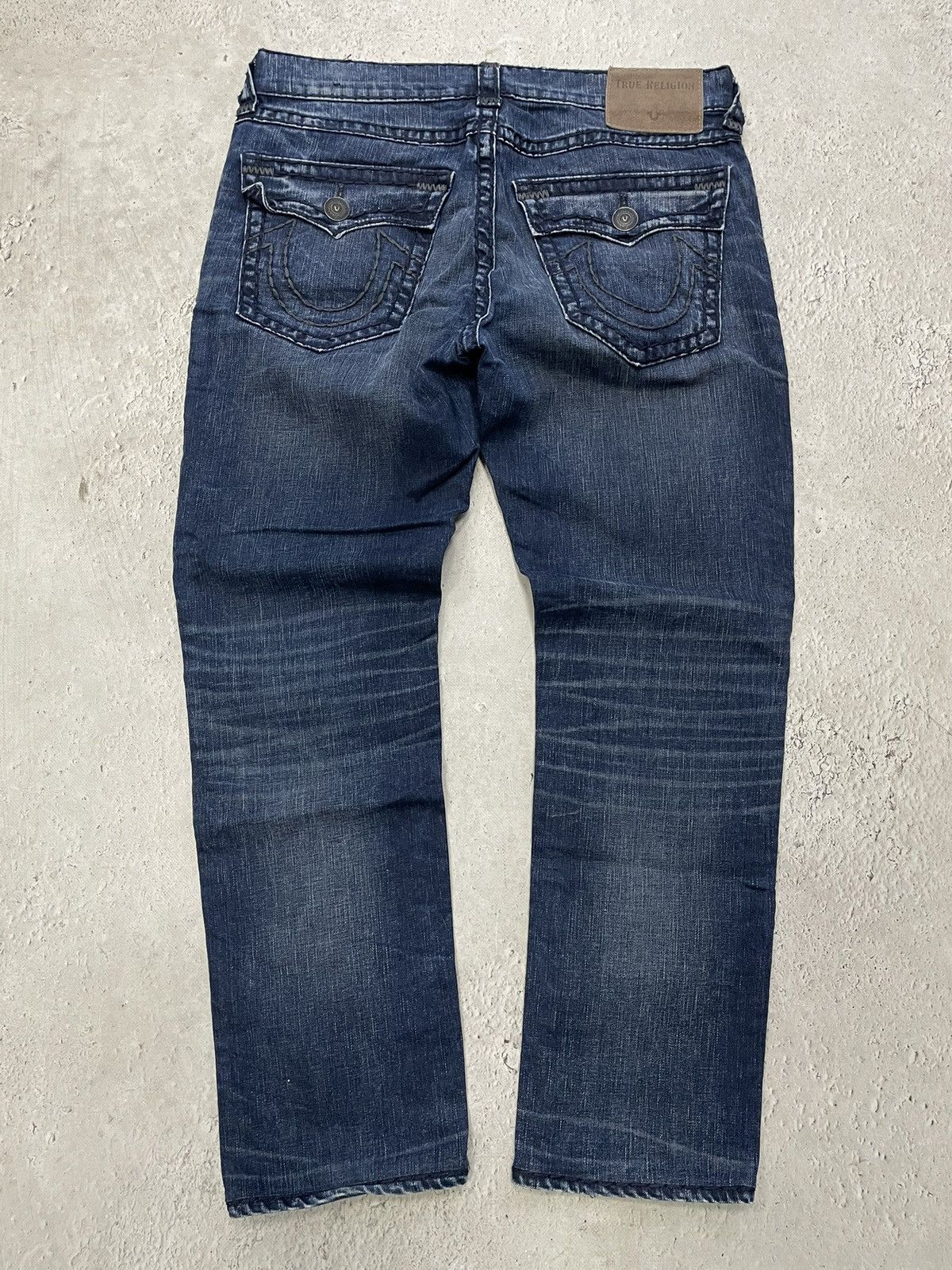 True Religion Truereligion jeans relaxed slim whiskered pants classic blue Size US 34 / EU 50 - 1 Thumbnail