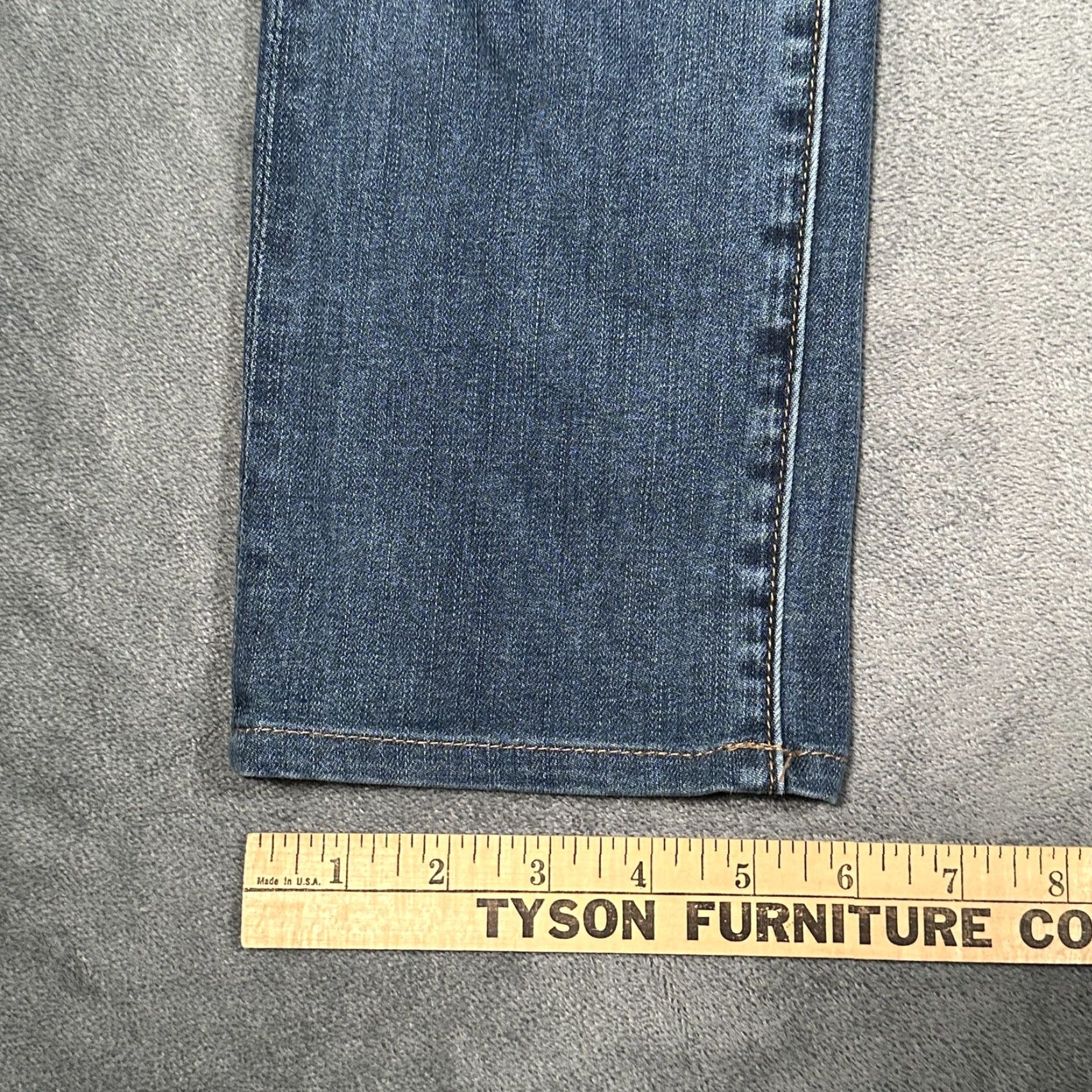 Vintage Driftwood Audrey Jeans Womens 27 Straight Leg Stretch Denim Mid Rise Classic Fit Blue Medium 27 Inseam 29 Pockets Stretch Regular 5 Pocket Size 27" / US 4 / IT 40 - 3 Thumbnail