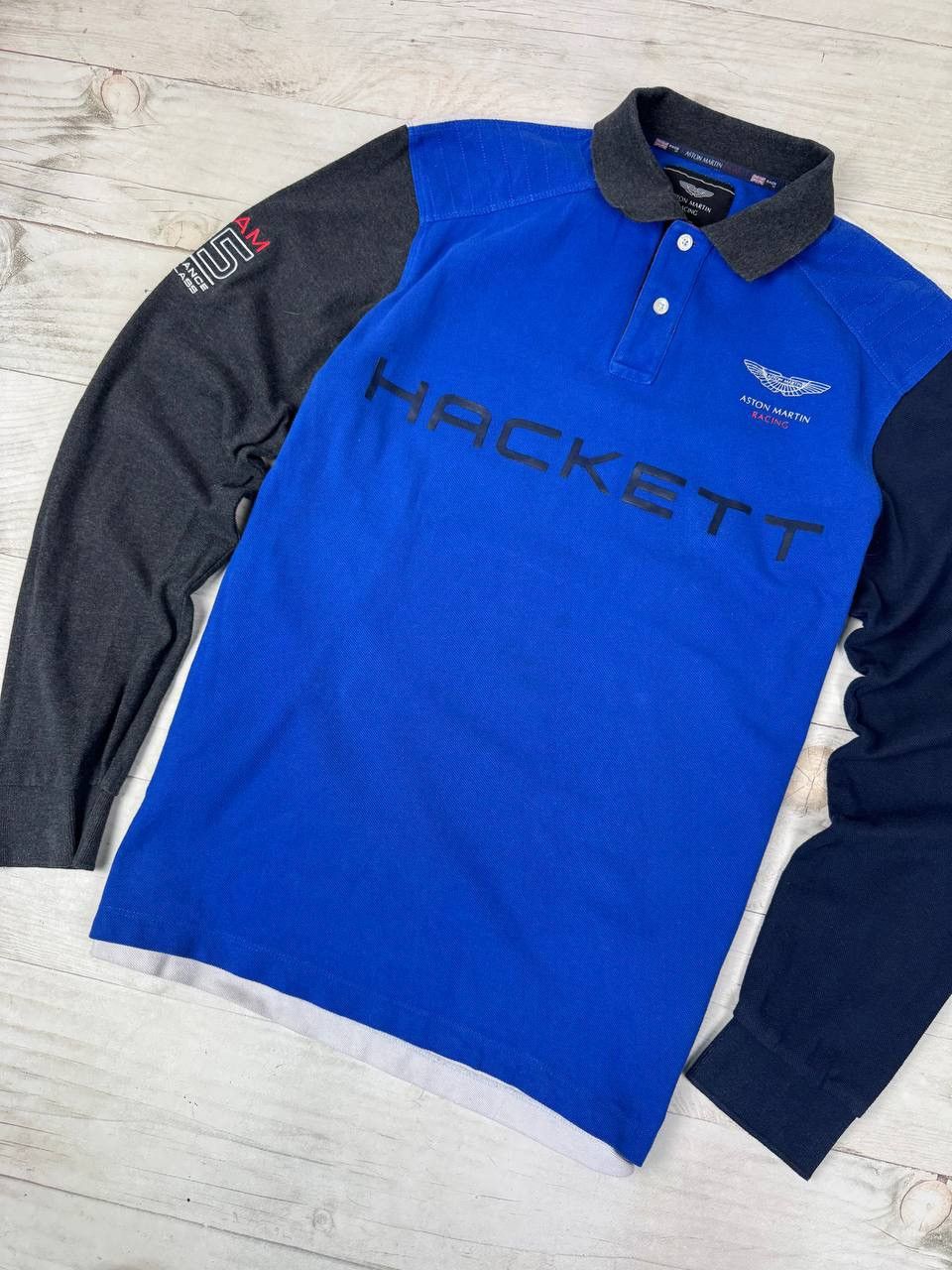 Hackett Hackett Aston Martin Racing Rugby Long Sleeve Size US M / EU 48-50 / 2 - 3 Thumbnail
