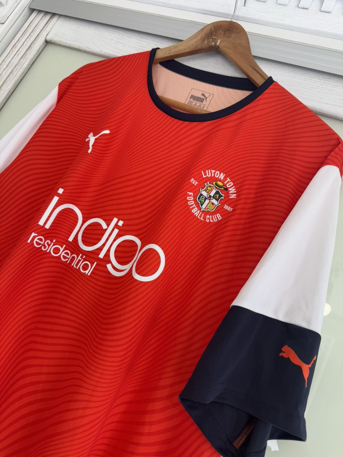Puma Luton Town 2019-2020 Home Soccer Jersey Football Kit Shirt Size US XXL / EU 58 / 5 - 5 Thumbnail