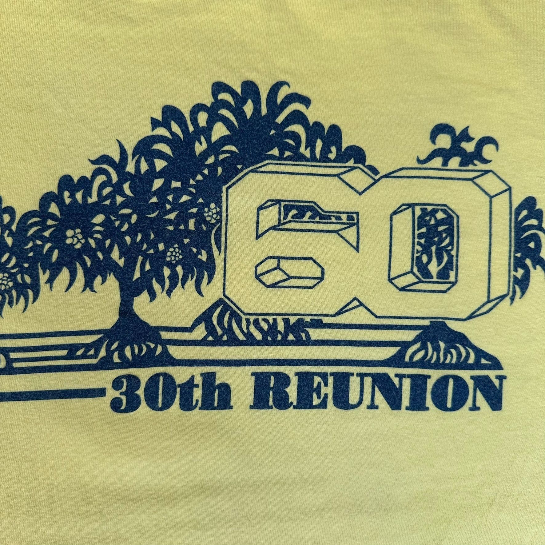 Hanes Vintage 90s Honolulu Punahou School Reunion T-Shirt Yellow L Size US L / EU 52-54 / 3 - 2 Thumbnail