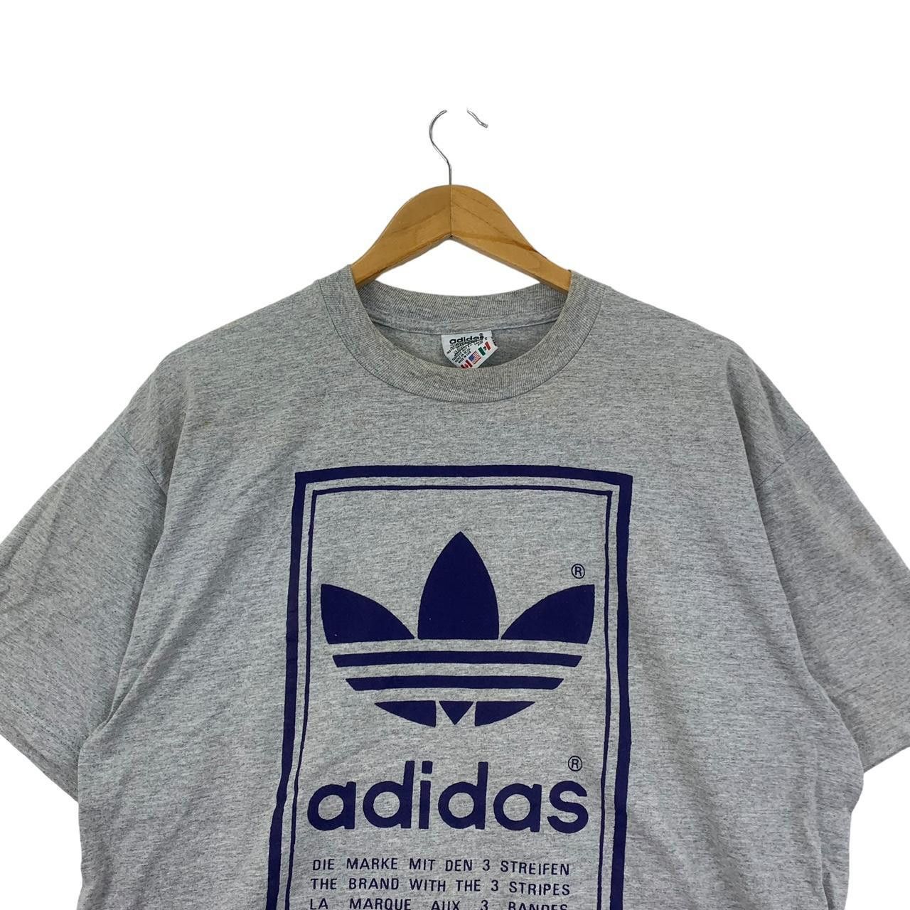 Vintage Vintage 90’ ADIDAS ORIGINALS TREFOIL Double Sided Tee Shirt Size US L / EU 52-54 / 3 - 2 Thumbnail