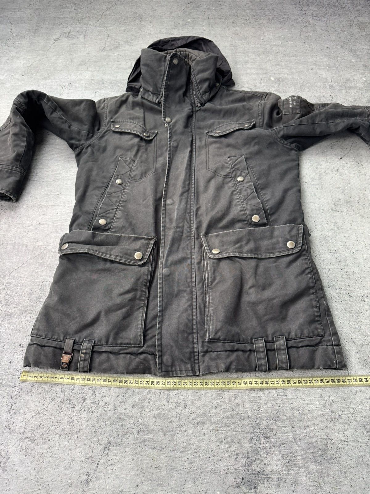 Diesel Vtg Diesel Distressed Multi Pocket Y2K Jacket Japanese style Size US M / EU 48-50 / 2 - 16 Thumbnail