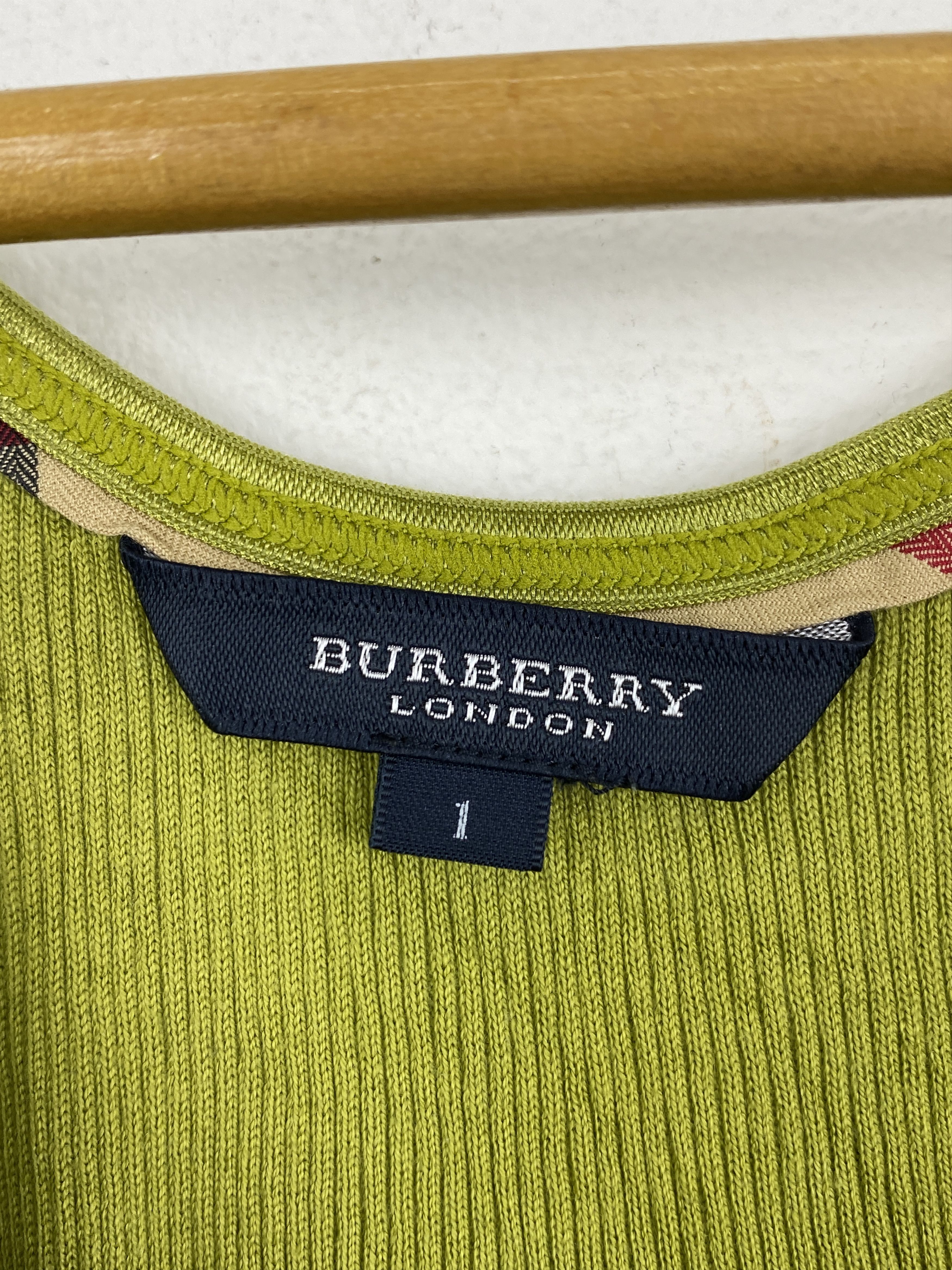 Burberry × Vintage Vintage Burberry London Sleeveless Shirt J2039 Size US S / EU 44-46 / 1 - 8 Thumbnail