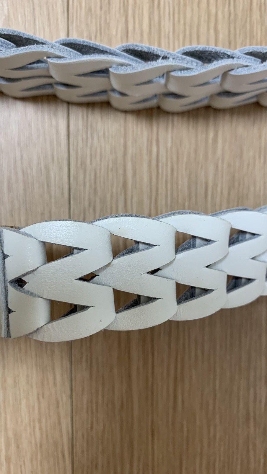 Dior × Hedi Slimane Dior Homme White Braided Belt Very Rare Size ONE SIZE - 7 Thumbnail