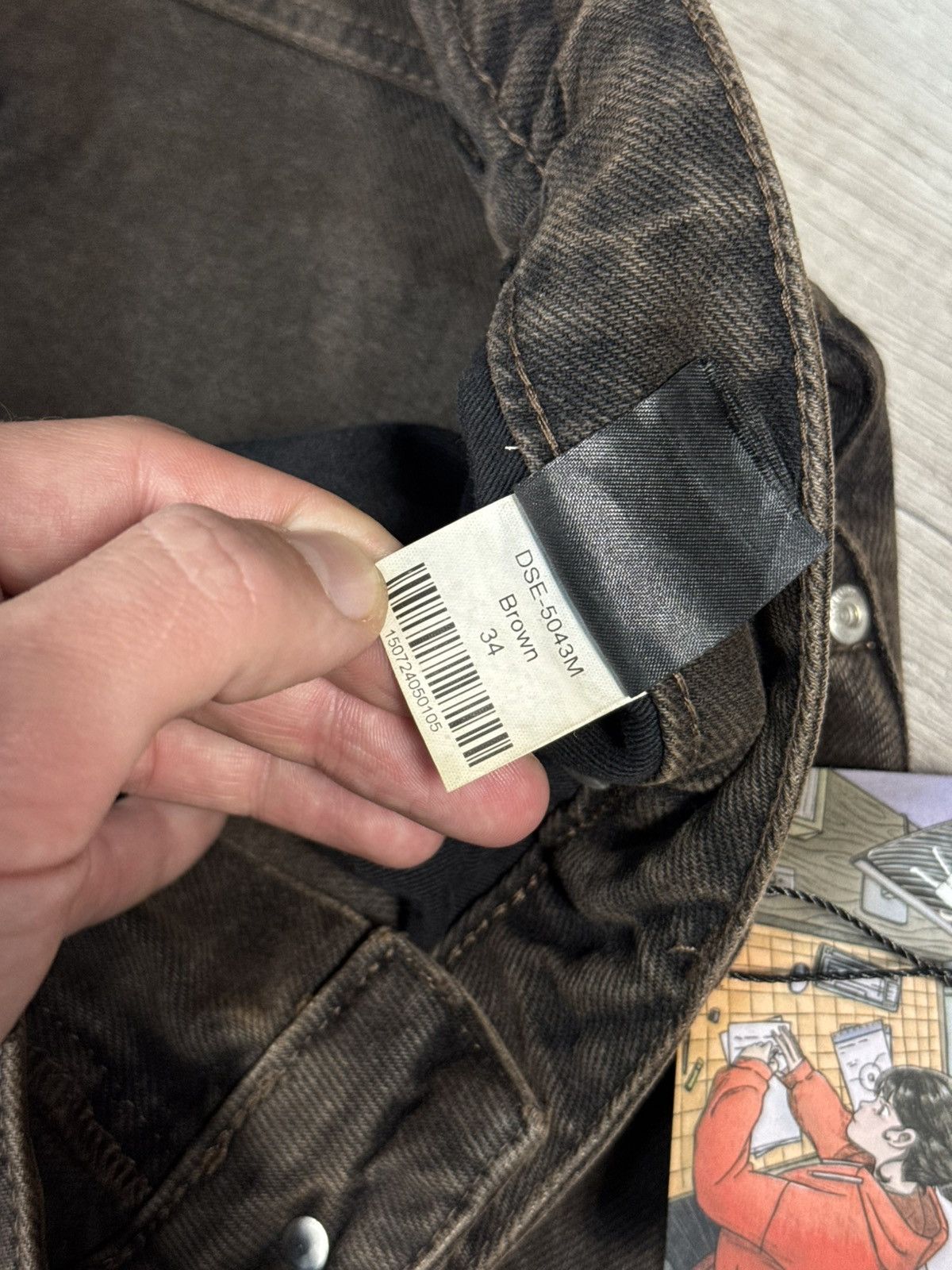 Derschutze Derschutze jazz v2 Japan Style denim brown knee fade Jeans Size US 34 / EU 50 - 8 Thumbnail