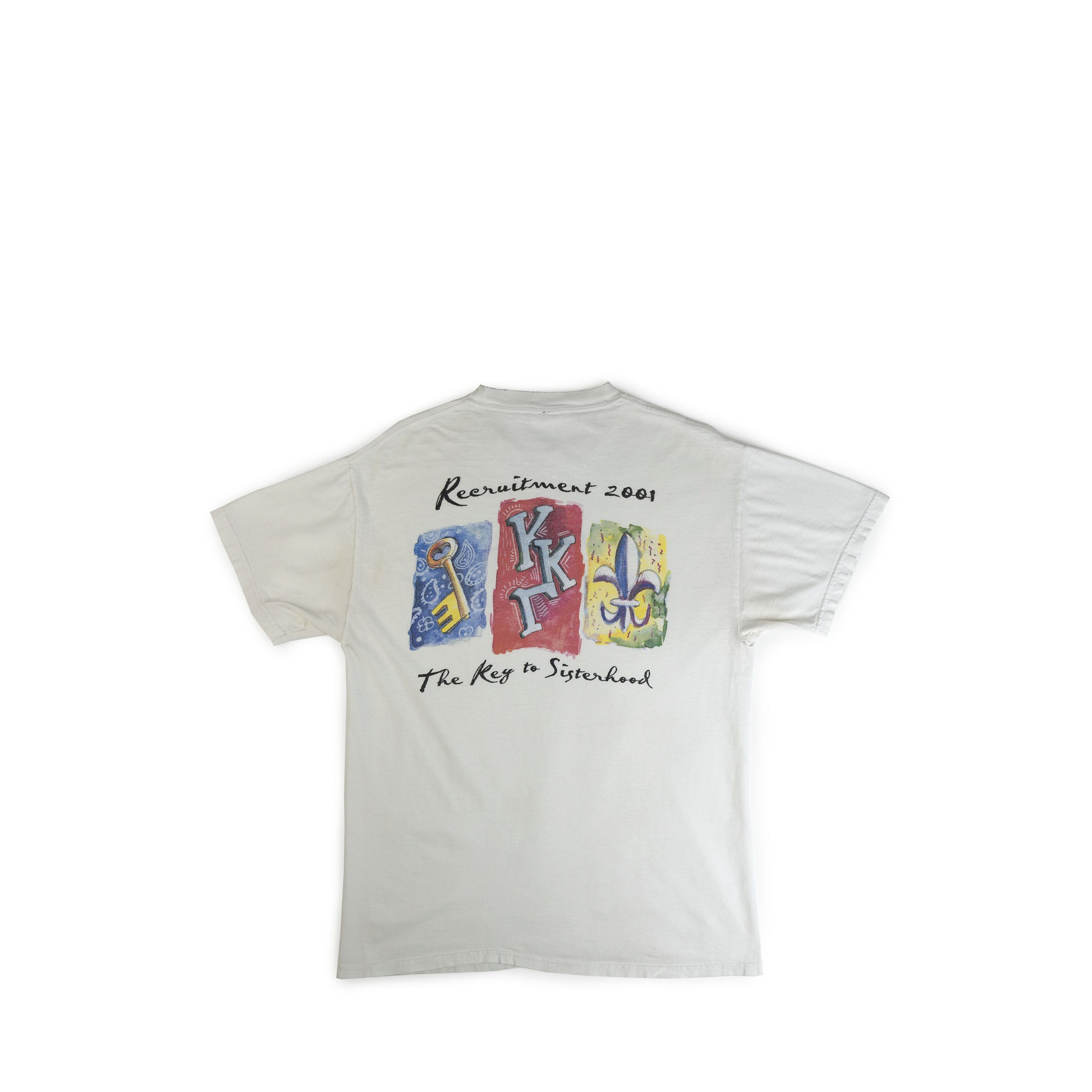 Hanes × Vintage Vintage 2001 Kappa Kappa Gamma Tee Shirt Size US M / EU 48-50 / 2 - 2 Thumbnail