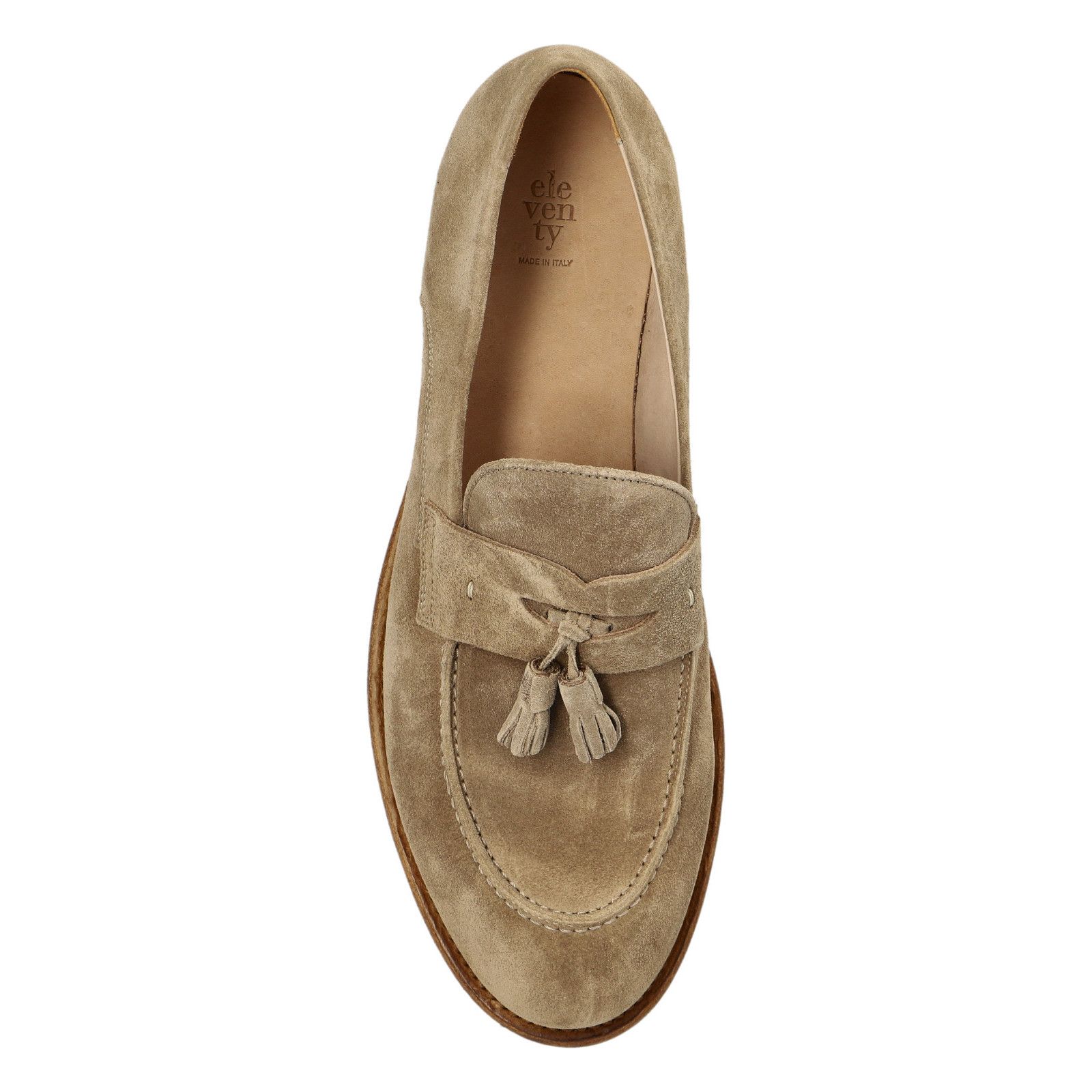 Eleventy ELEVENTY Beige Suede Loafers New & Authentic (Men's size:US Size US 7 / EU 40 - 5 Thumbnail