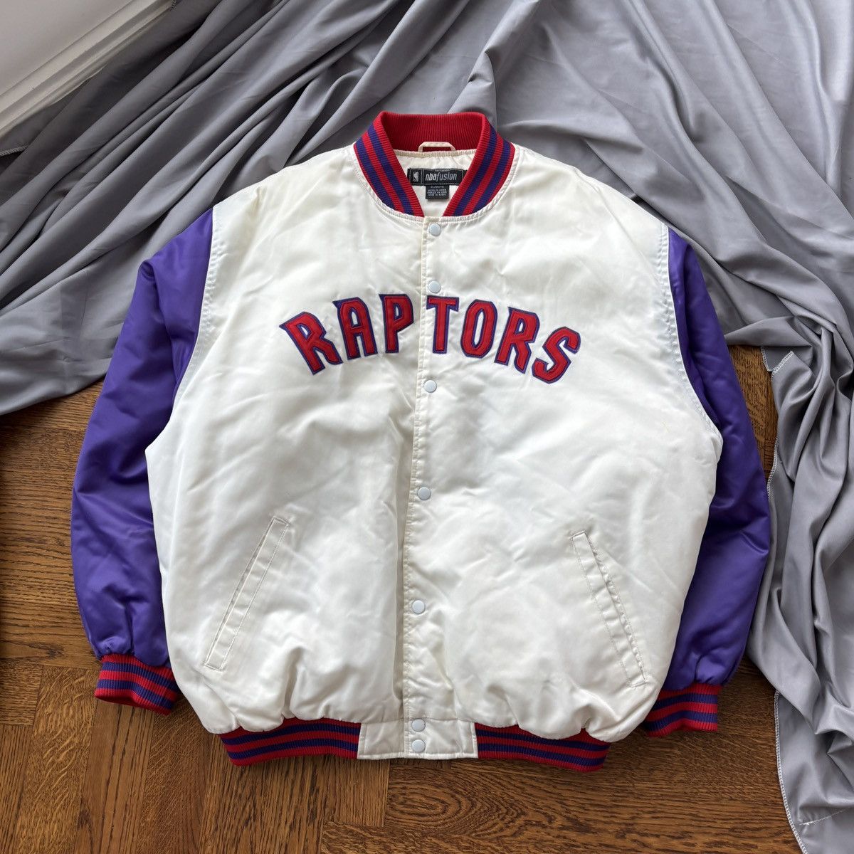 Reebok × Starter × Vintage Vintage Toronto Raptors Satin Jacket 90s Bomber 2000s Size US L / EU 52-54 / 3 - 15 Thumbnail