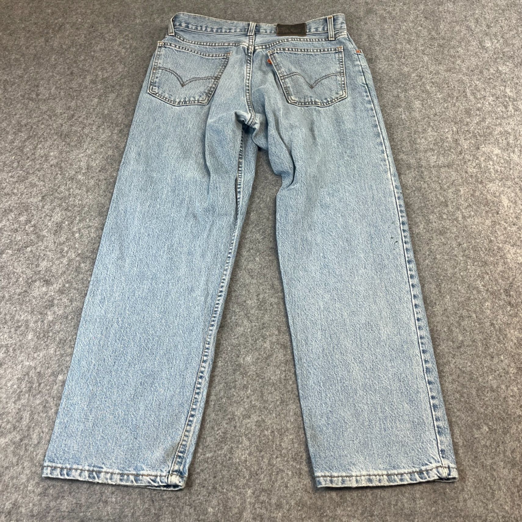 Levi's VINTAGE Levi's 618 Jeans Mens Regular Straight 31 Light Wash Blue 90s UK Made Jeans Size US 31 - 2 Thumbnail