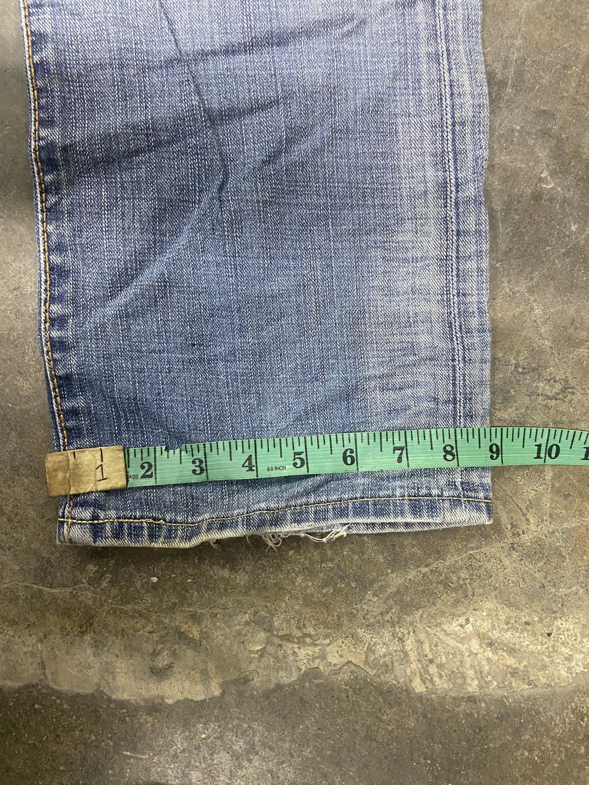 KMRii 🔥 Edwin 503 jeans Edwin Blue trip washed distressed Size US 33 - 13 Thumbnail