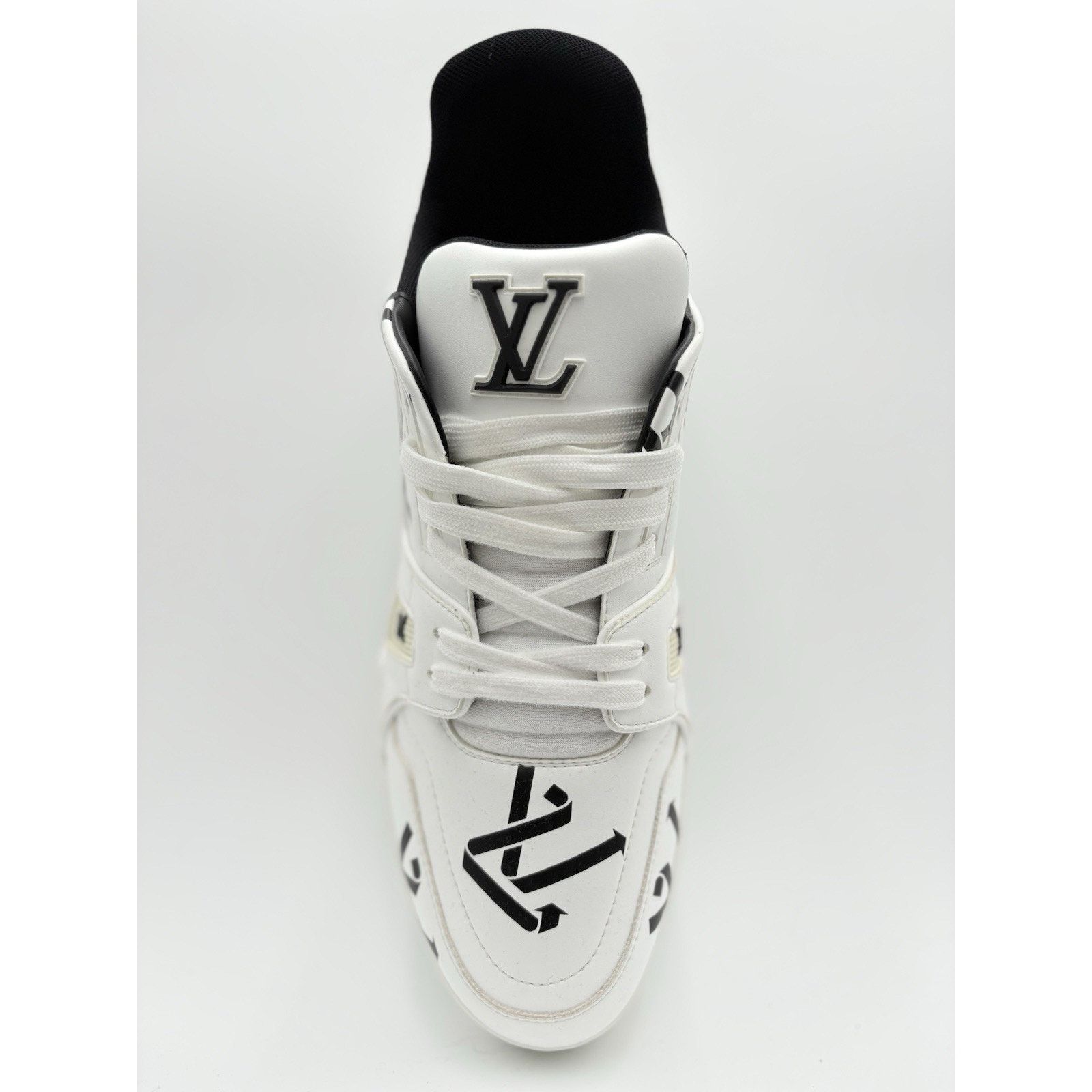 Louis Vuitton Louis Vuitton Trainer ' White Black Recycled ' | CLEAN! Size US 11.5 / EU 44-45 - 5 Thumbnail
