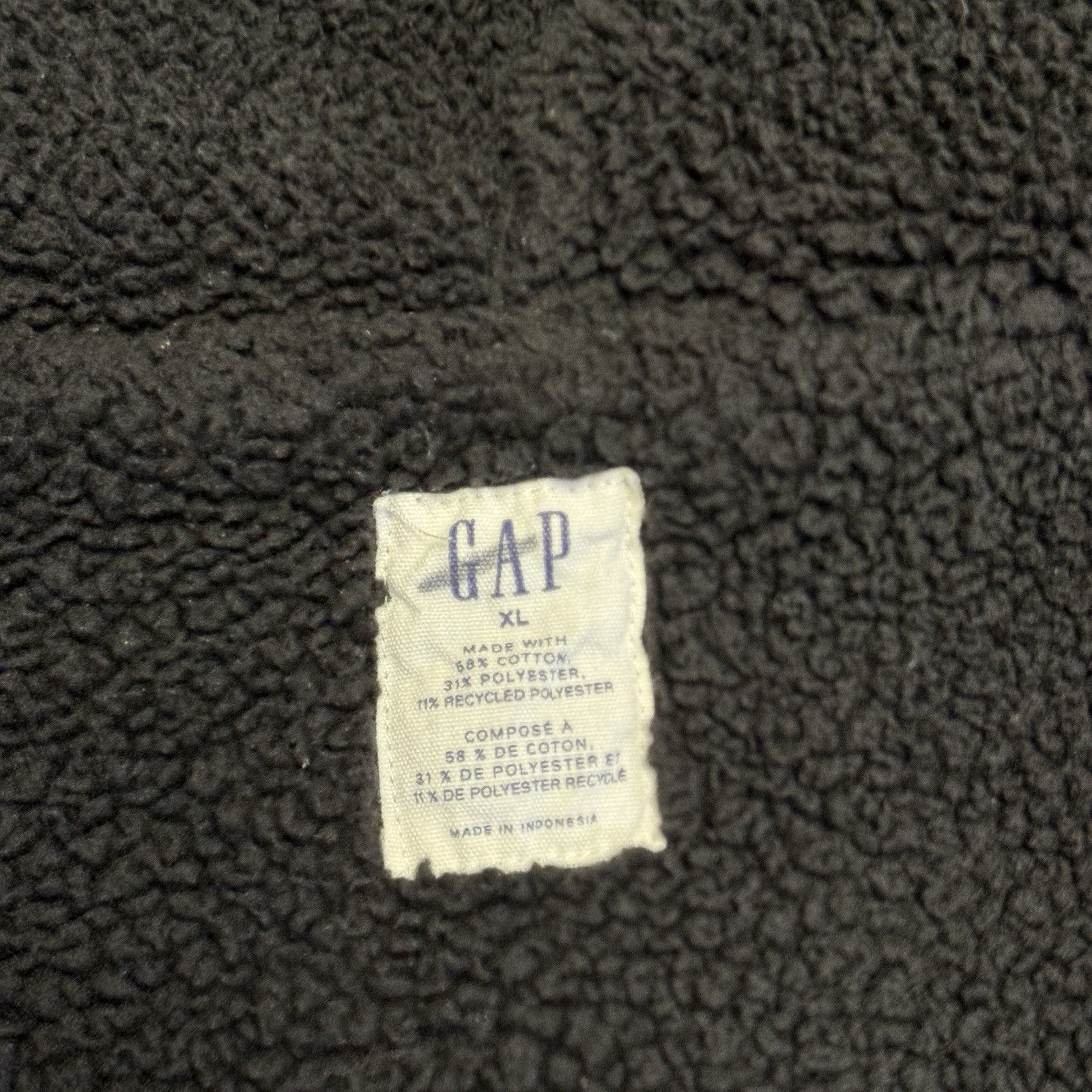 Gap Gap Hoodie Sweatshirt Mens XL Black Lined Embroidered Size US XL / EU 56 / 4 - 6 Thumbnail