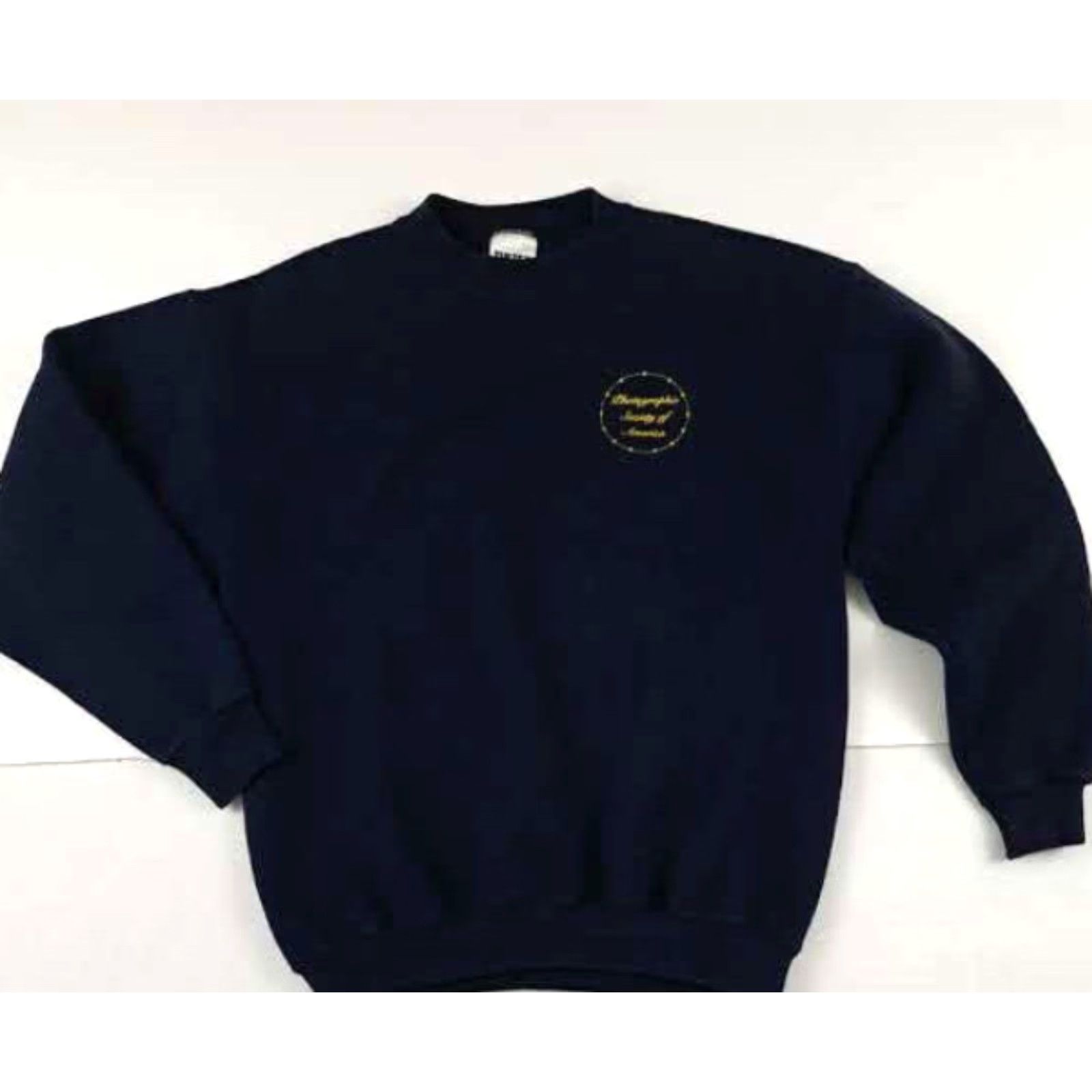 Tultex VINTAGE Tultex Sweatshirt Embroidered Photographic Society of America USA Crew Neck Long Sleeve M Blue Unisex Adults Size US M / EU 48-50 / 2 - 2 Thumbnail