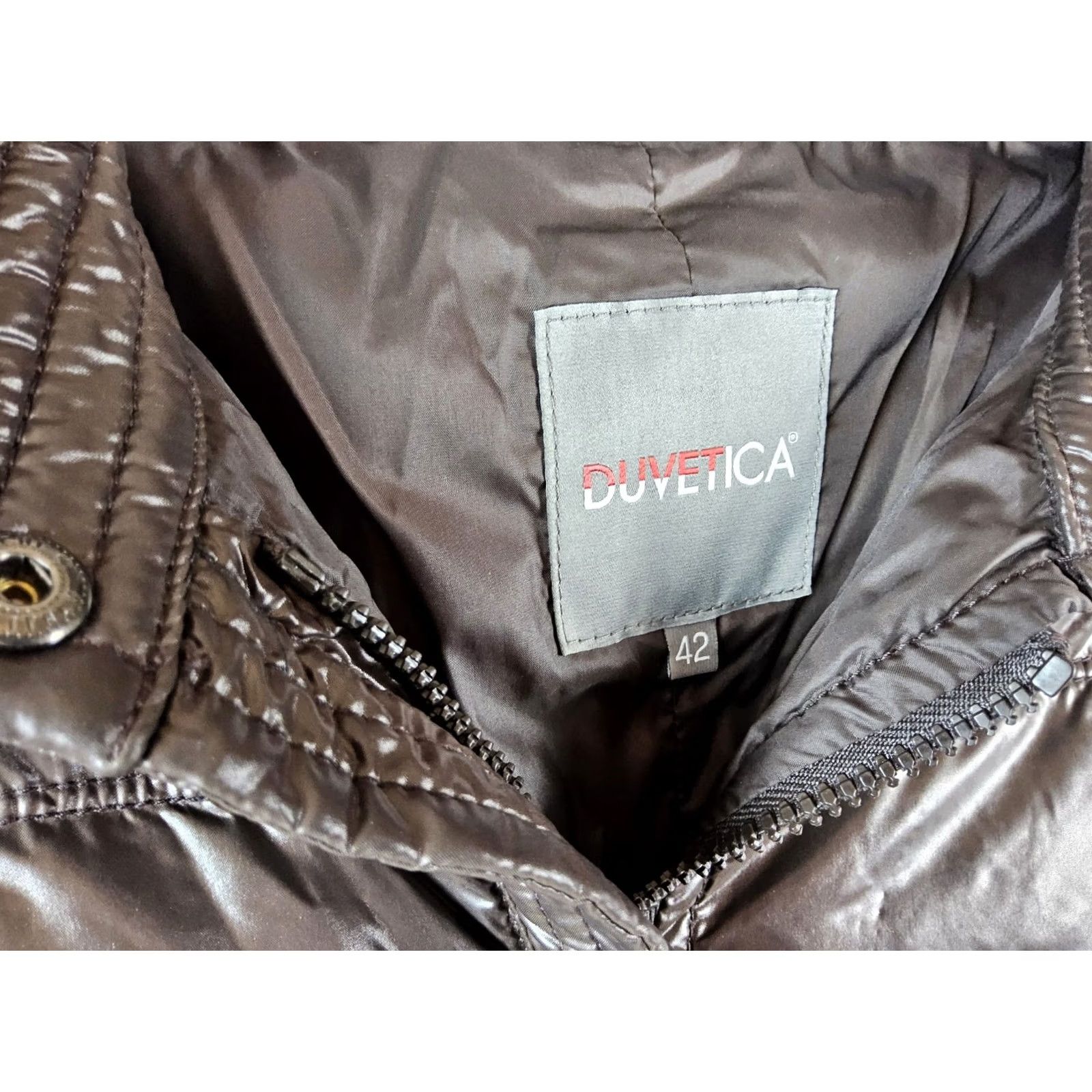 Duvetica Duvetica Jacket Puffer Jacket Women Size 42 Brown Down Zip Winter Outdoor Size M / US 6-8 / IT 42-44 - 7 Thumbnail
