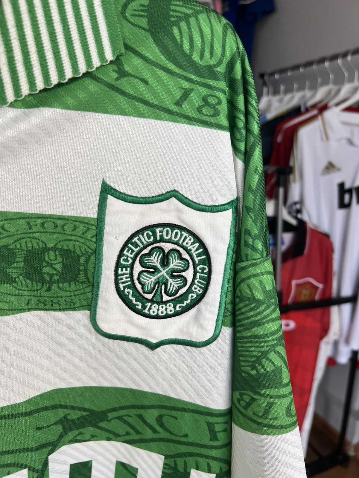 Soccer Jersey Umbro Celtic 1995/97 Retro Vintage Shirt