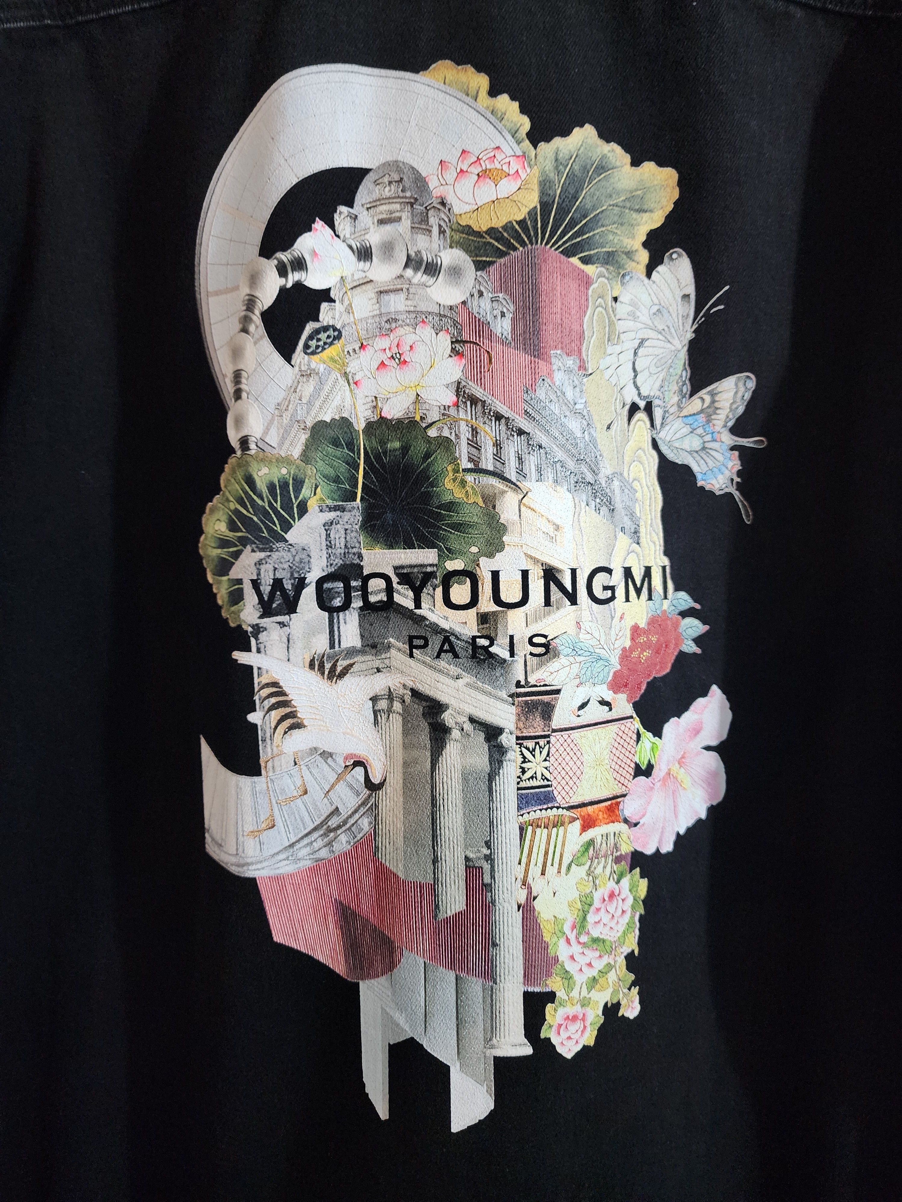 Wooyoungmi City Graphic Denim Shirt Size US L / EU 52-54 / 3 - 3 Thumbnail