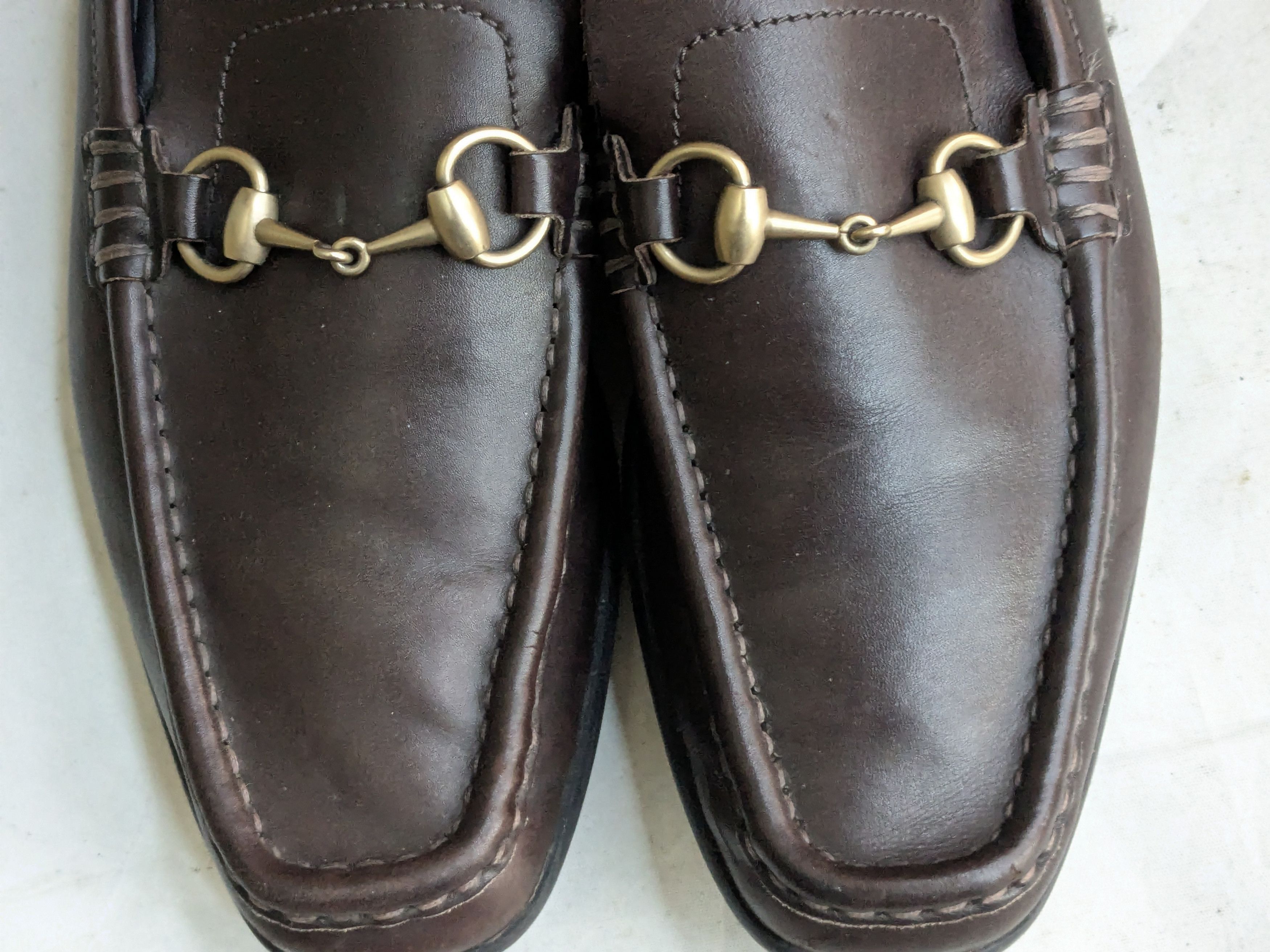 Gucci Gucci Horsebit Driving Loafers Brown Leather 9.5 Buckle Size US 9.5 / EU 42-43 - 3 Thumbnail
