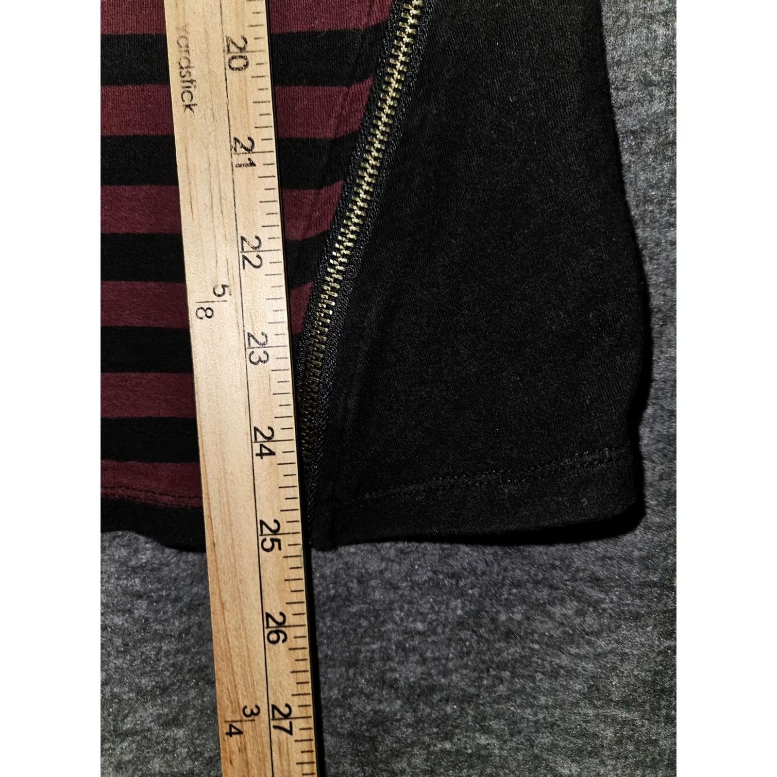 Michael Kors Michael Kors Shirt Womens Small Striped Long Sleeve Zipper Tunic Top Size S / US 4 / IT 40 - 7 Thumbnail