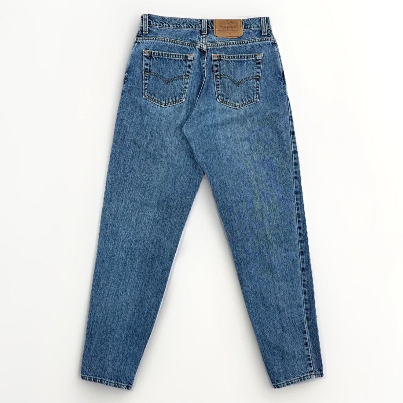 Levi's VINTAGE Levi's 550 Jeans 30x30 Denim 11M Women Blue 90s Tapered High Rise 5-Pocket Made in USA 100% Cotton Jeans Size 32" / US 10 / IT 46 - 3 Thumbnail