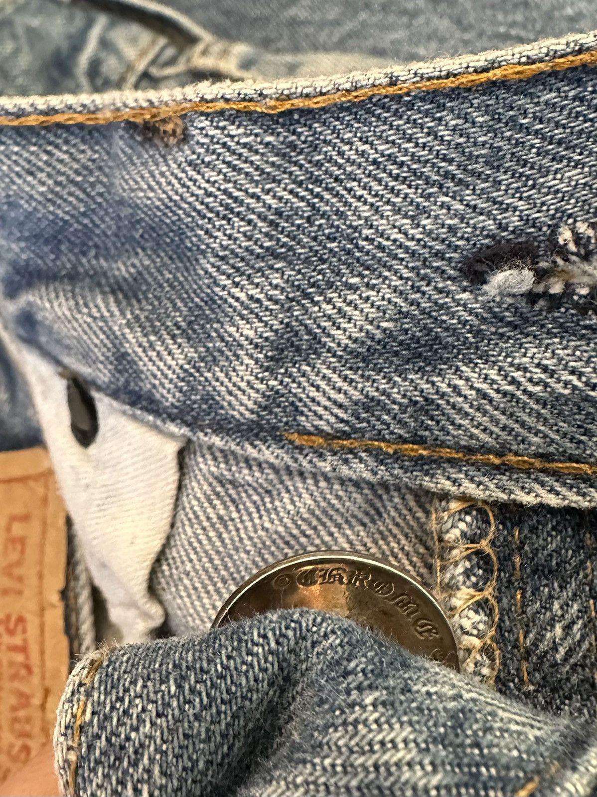 Chrome Hearts CHROME HEARTS 501 PATCH DENIM SZ 33 Size US 33 - 11 Thumbnail