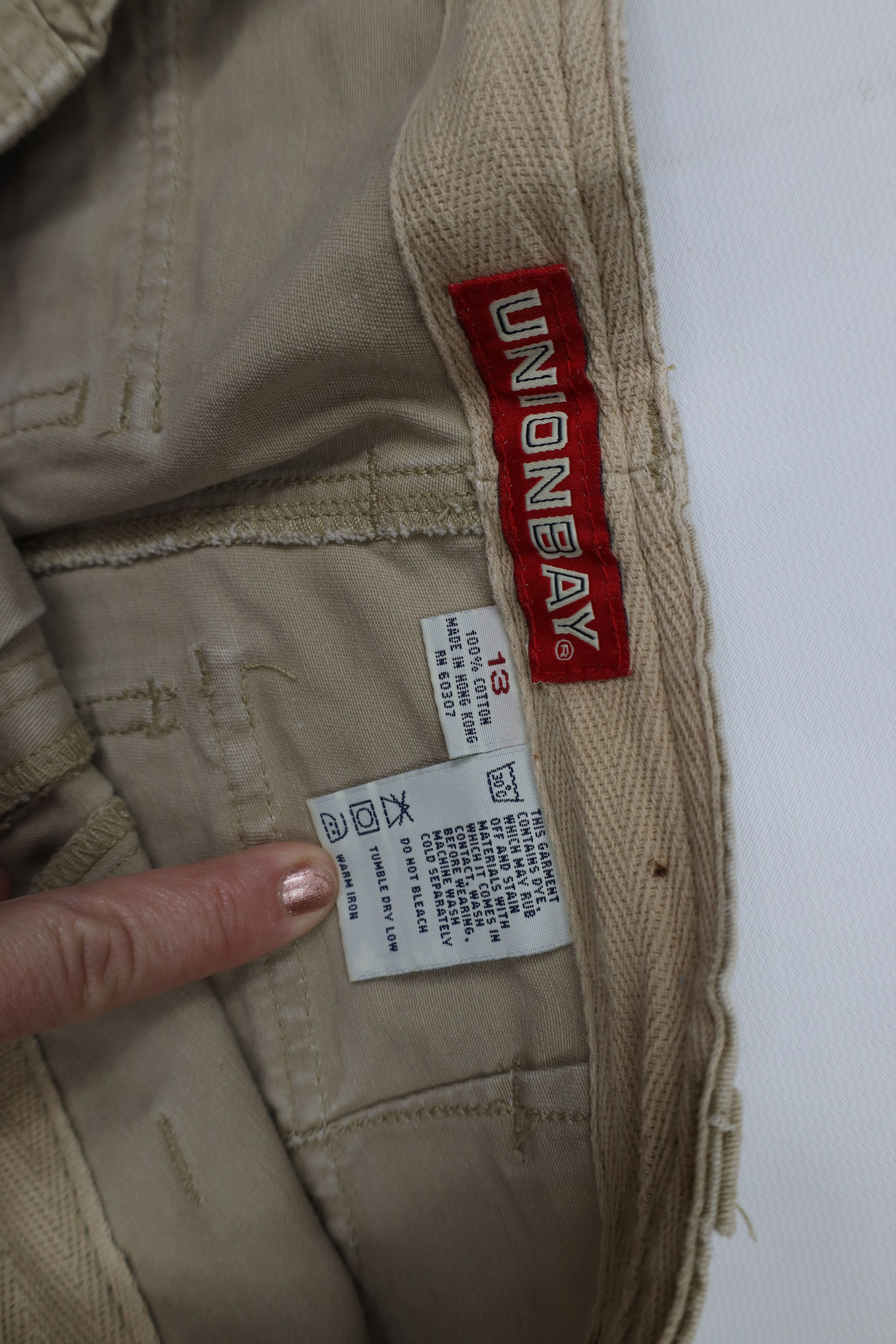 UNIONBAY Vintage 90s Y2K Unionbay Babydoll Button Fly Wide Leg Pants Size 34" / US 12 / IT 48 - 10 Thumbnail