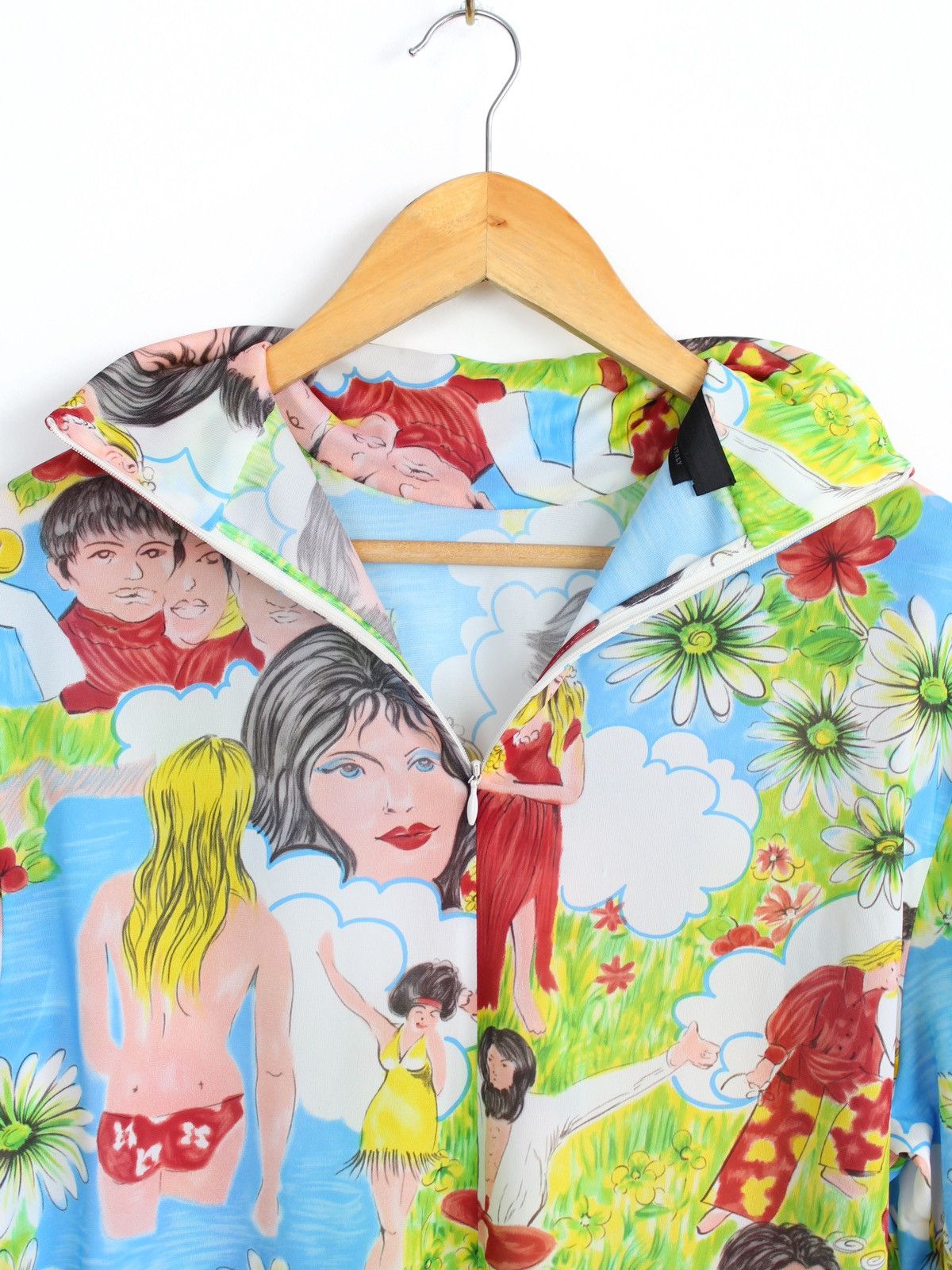 Prada Prada Ss’19 Flashback Print Turtleneck Jersey Top Longsleeve Size US XL / EU 56 / 4 - 8 Thumbnail