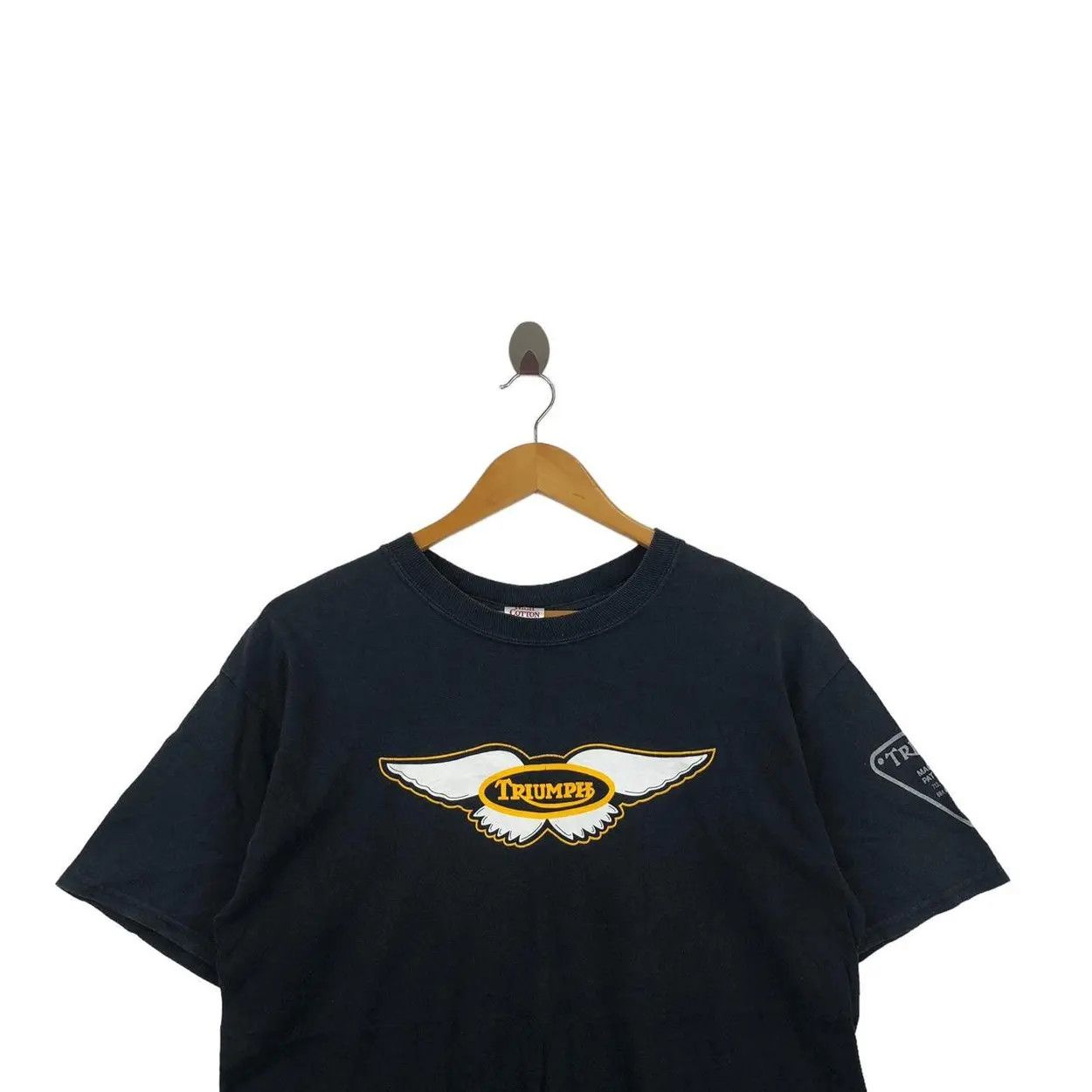 Vintage Vintage TRIUMPH RASK CYCLE Tee Shirt Rider Size M / US 6-8 / IT 42-44 - 3 Thumbnail