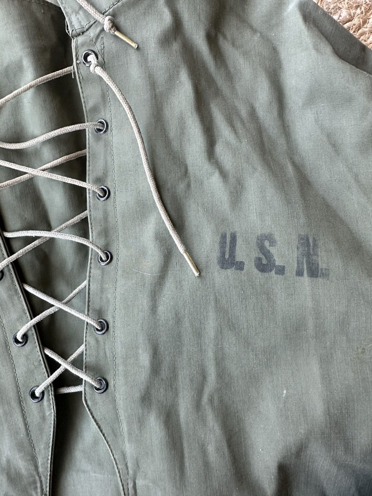 Vintage RARE WWII US Navy Contract NXSX 55552 USN Deck Jacket Size US S / EU 44-46 / 1 - 3 Thumbnail