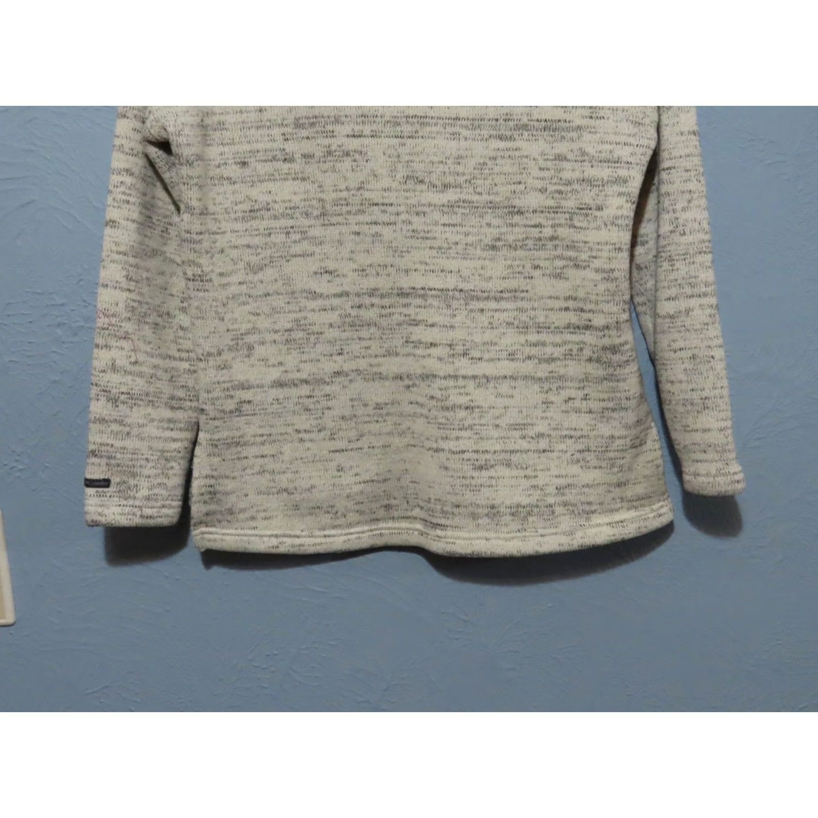 Vintage Columbia Pullover Women's S White Gray Turtleneck Tight Knit Sweater Shirt Size S / US 4 / IT 40 - 7 Thumbnail