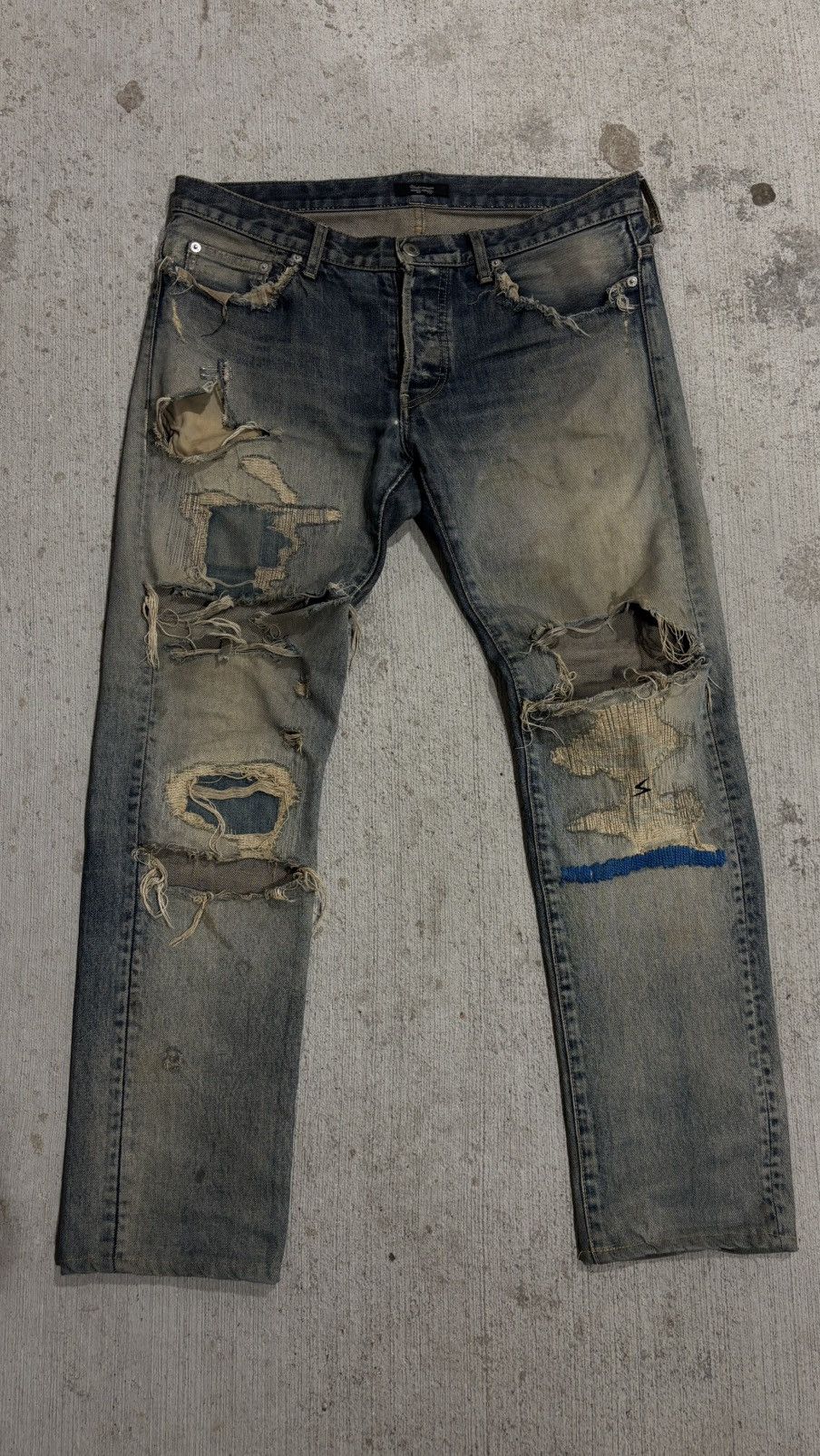 Jun Takahashi × Undercover Undercover 68 Blue YARN DENIM JEANS