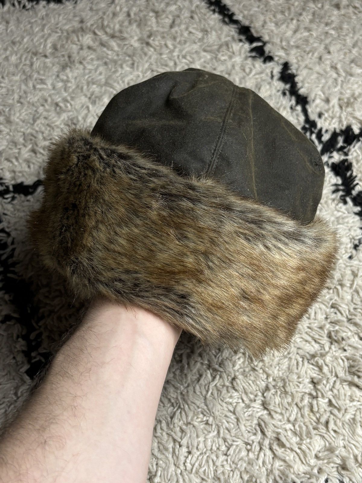 Barbour Barbour Ambush Hat Waxed Cotton Unisex Size ONE SIZE - 3 Thumbnail
