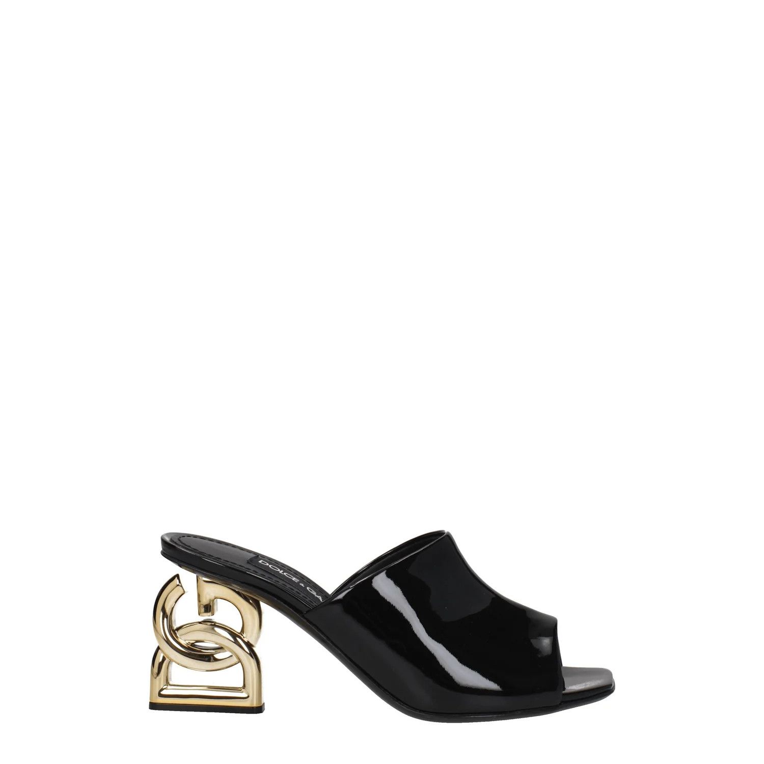 Dolce & Gabbana ob1o1e1124 Patent Leather Sandals in Black Size US 5.5 / IT 35.5 - 1 Thumbnail