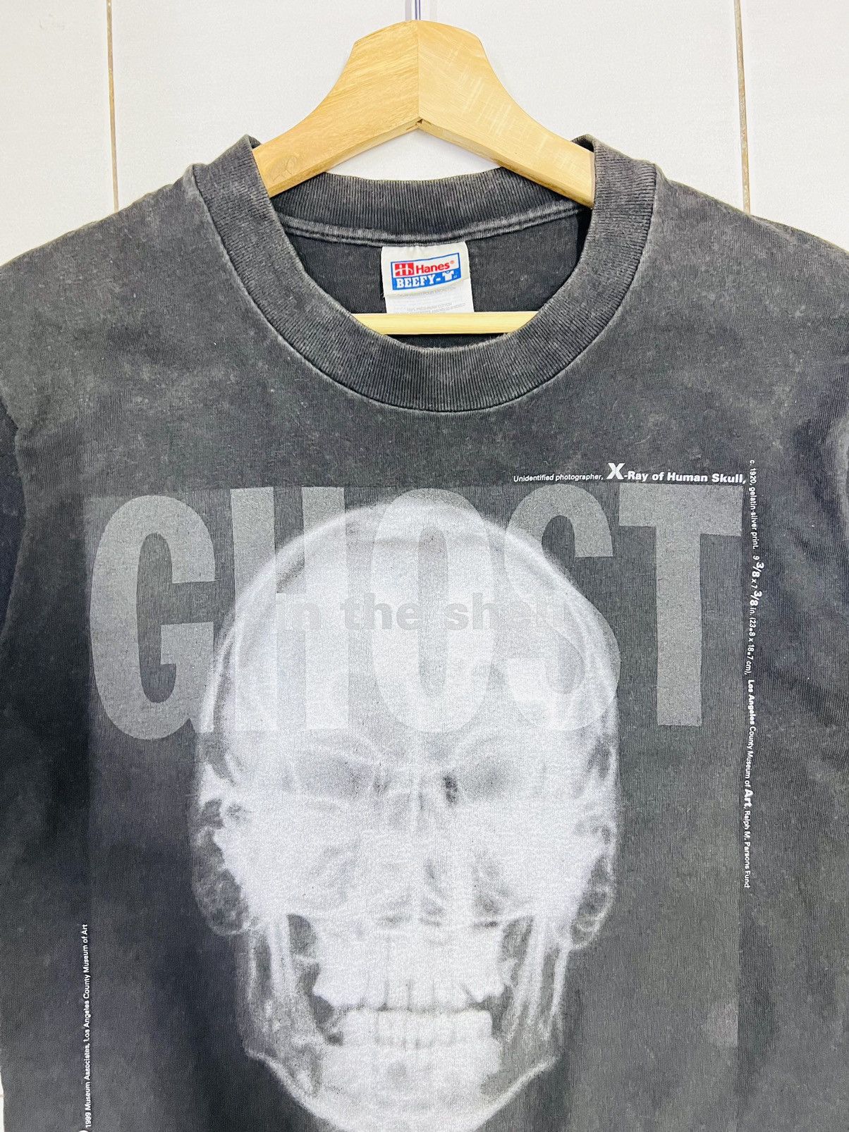 Anime × Hanes × Vintage Vintage Ghost In The Shell x Ray Of Human Skull Tee Size US S / EU 44-46 / 1 - 2 Thumbnail