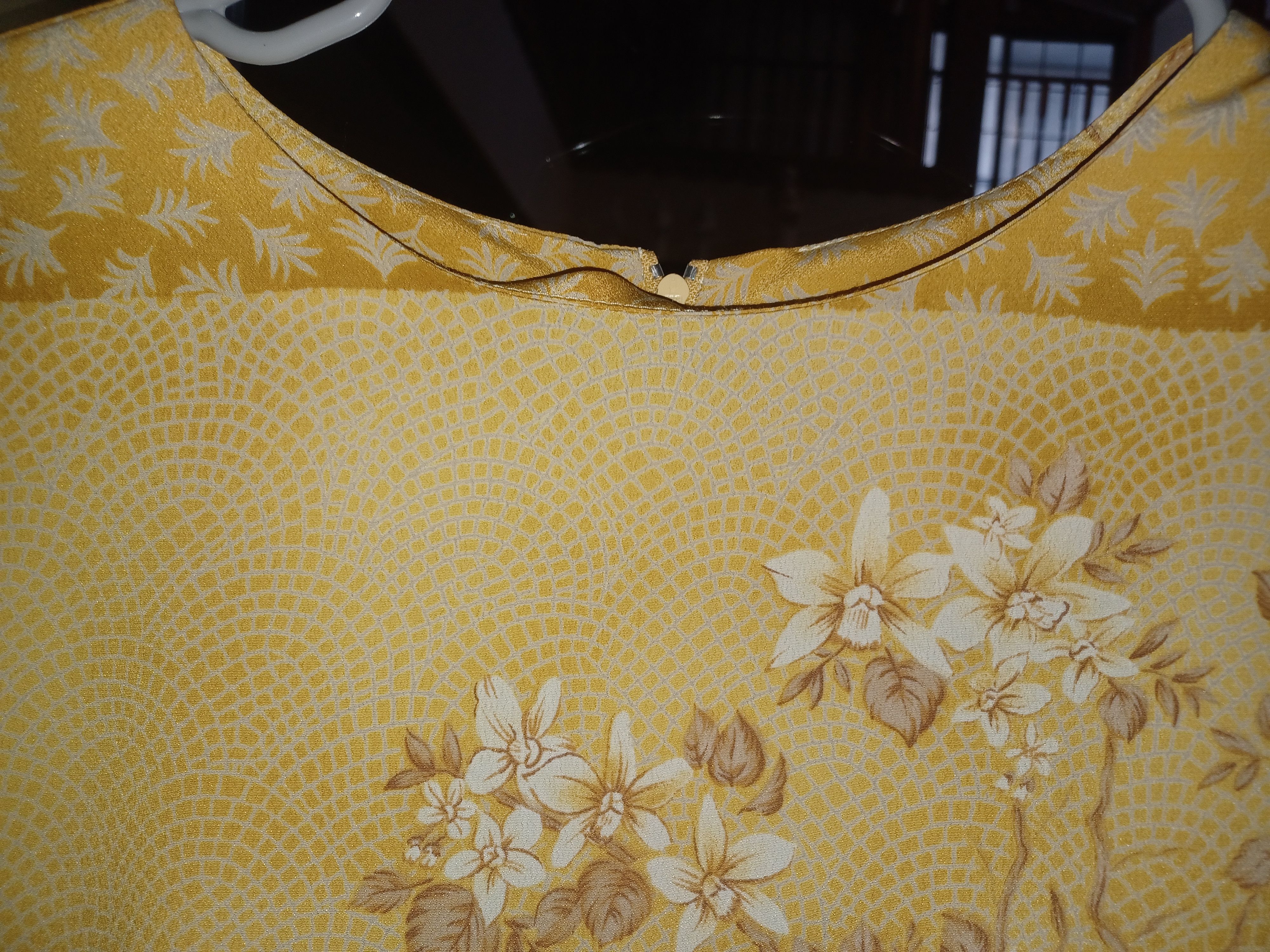 Other Two Twenty Vintage Maxi Dress Medium Yellow Size M / US 6-8 / IT 42-44 - 2 Thumbnail