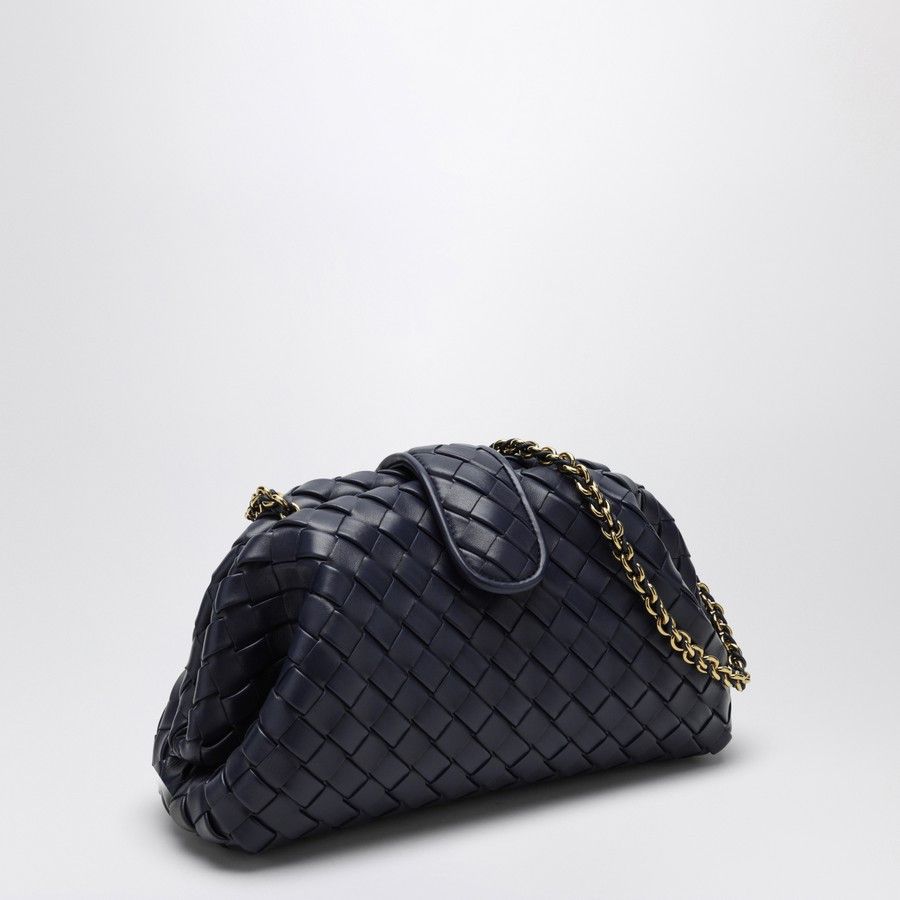 Bottega Veneta o1d2blof0824 Size: OS / Intrecciato Clutch in Dark Blue Size ONE SIZE - 2 Thumbnail