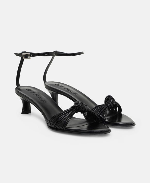 By Far Egon black creased calf leather Pumps Size US 6 / IT 36 - 1 Thumbnail