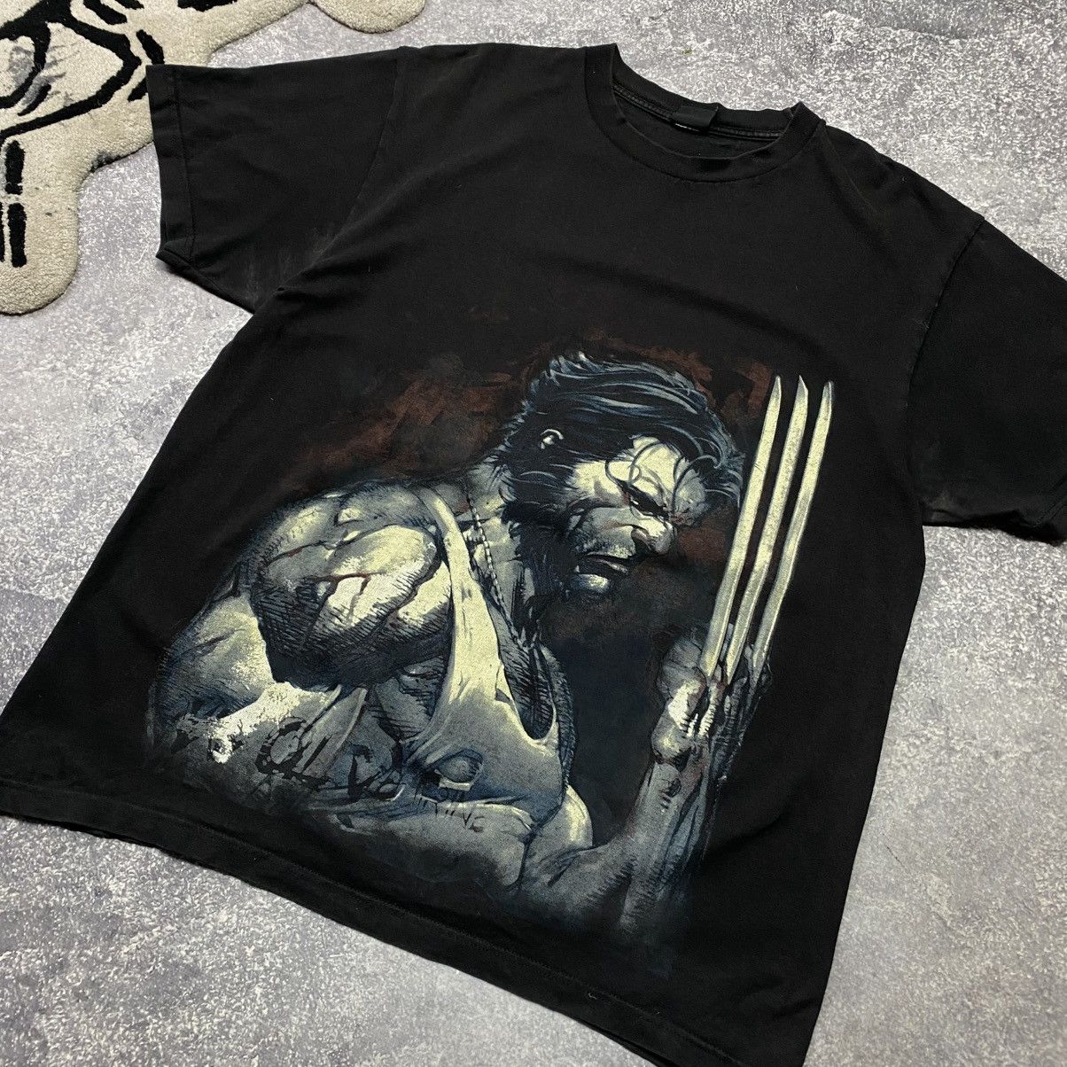 Marvel Comics Vintage 90’s Marvel wolverine Big Logo rare movie tee Size US XL / EU 56 / 4 - 2 Thumbnail