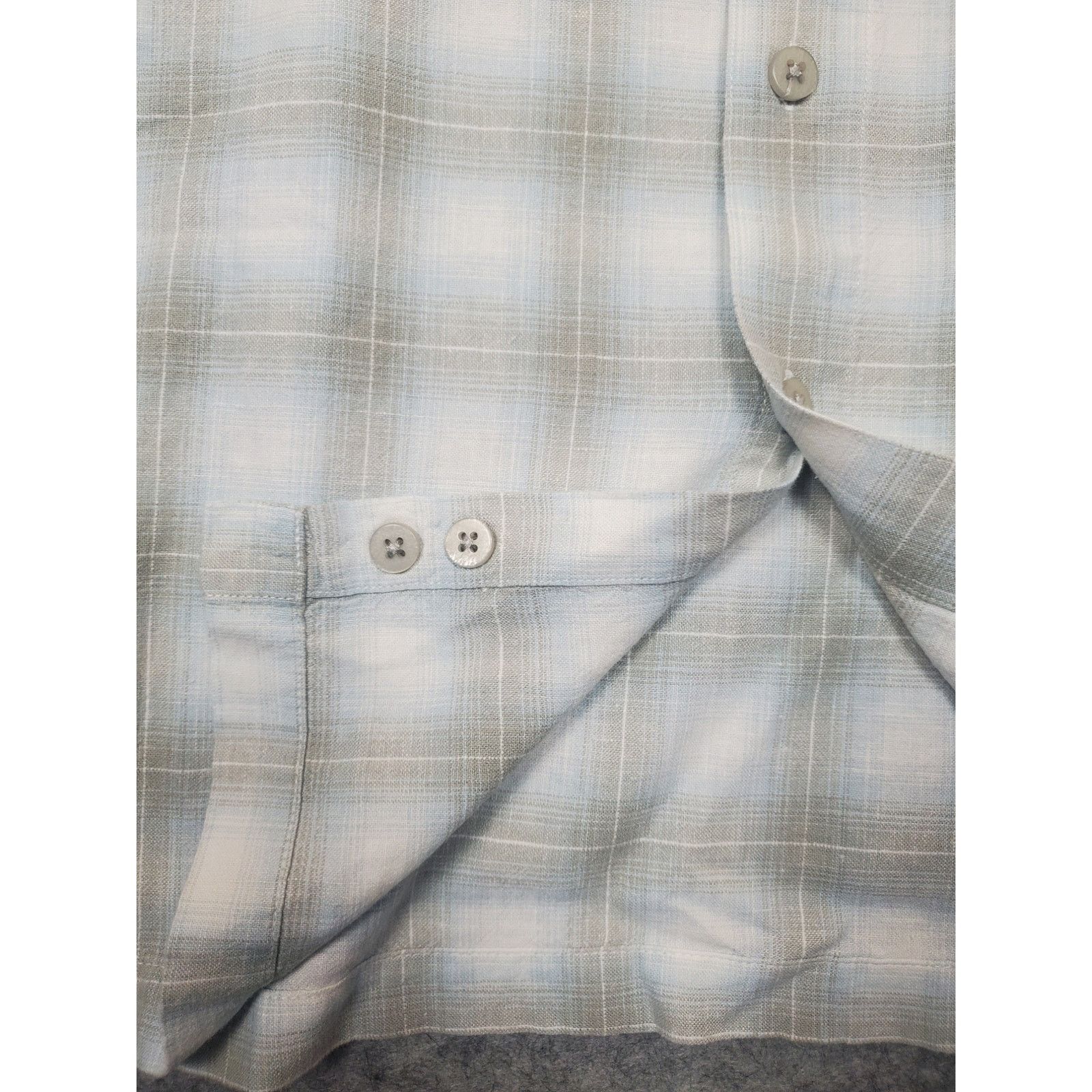 Other Men's Marc Edwards Green And White Linen Button Up Shirt XL Size US XL / EU 56 / 4 - 3 Thumbnail