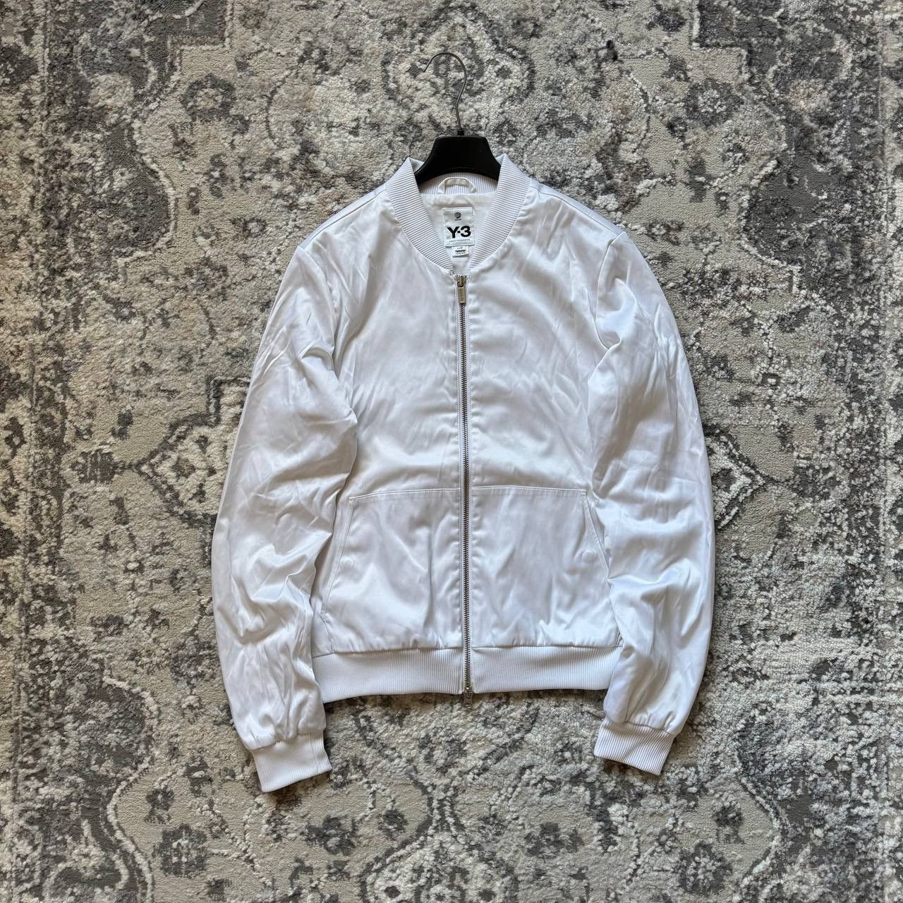 Y-3 Yohji Yamamoto Adidas Y-3 Satin Zip Truck Bomber Jacket Size L / US 10 / IT 46 - 1 Thumbnail