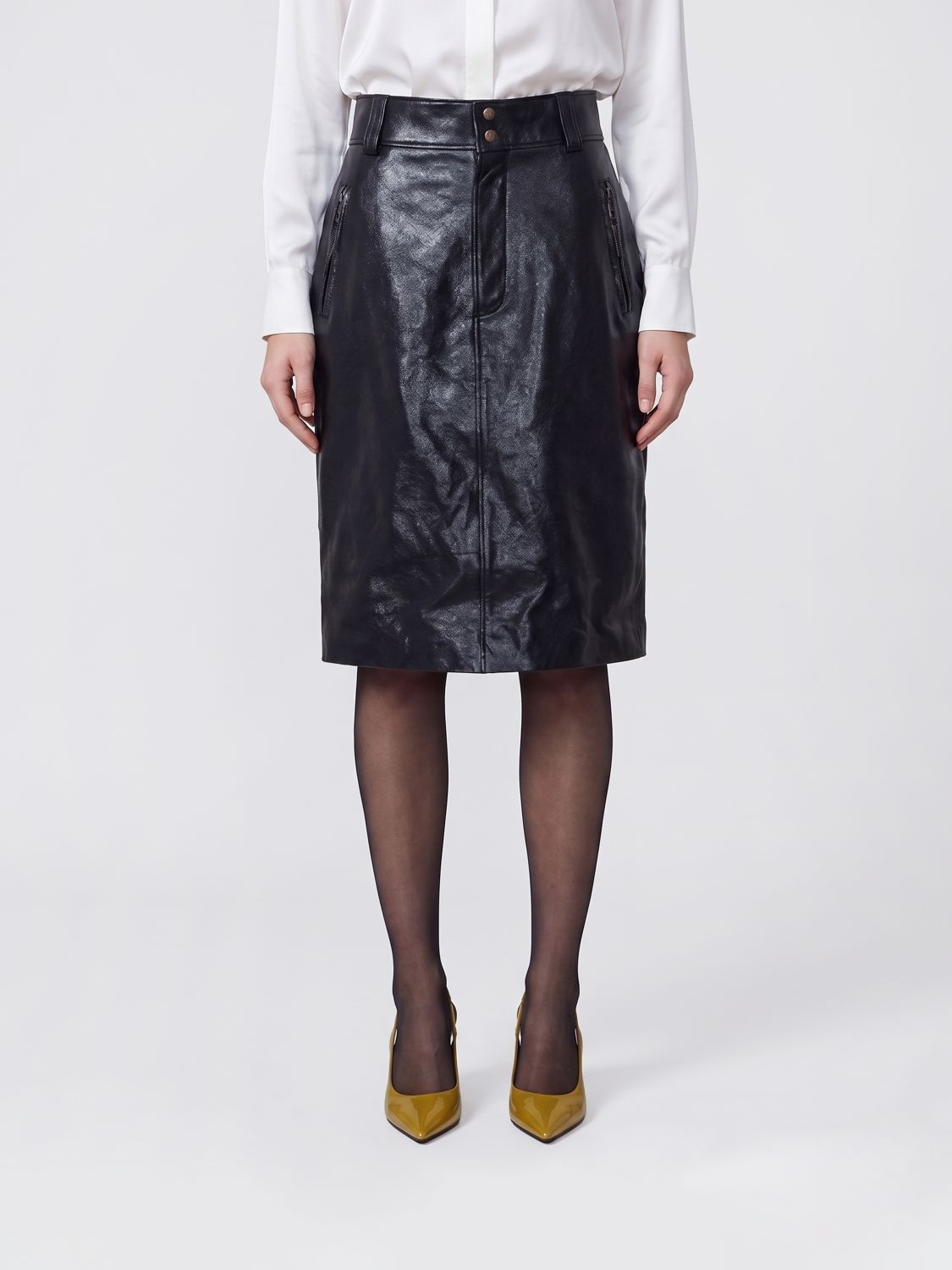 Saint Laurent Paris Saint Laurent Skirt Woman Black Size 27" / US 4 / IT 40 - 1 Thumbnail