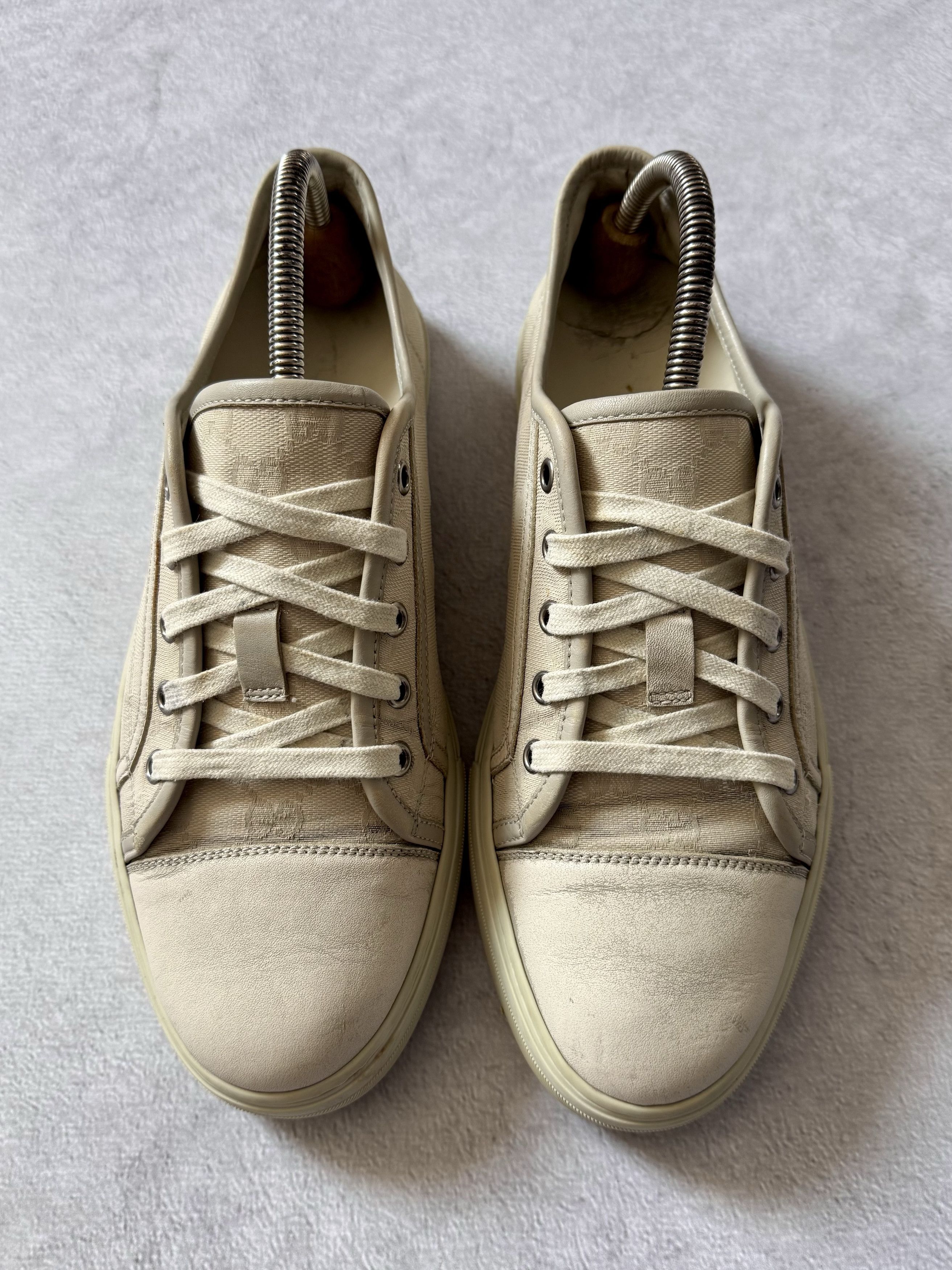 Gucci Gucci Canvas GG Monogram Sneakers 'Cotton Washed White' Size US 9 / EU 42 - 5 Thumbnail
