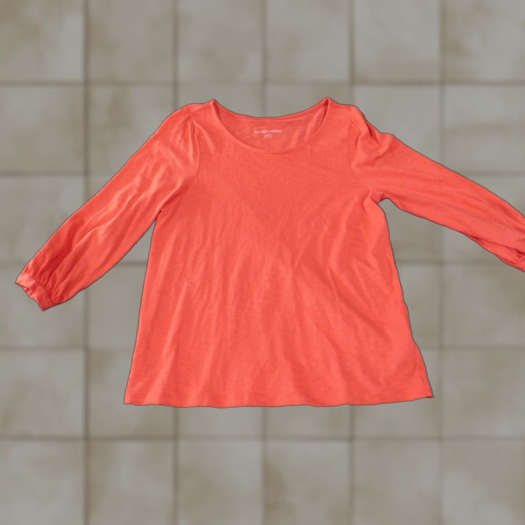 Soft Surroundings Soft Surroundings Blouse Shirt Women M Pink Cotton Knit Solid Round Neck Pullover Casual Modern Basic Pattern/Style Size M / US 6-8 / IT 42-44 - 1 Thumbnail