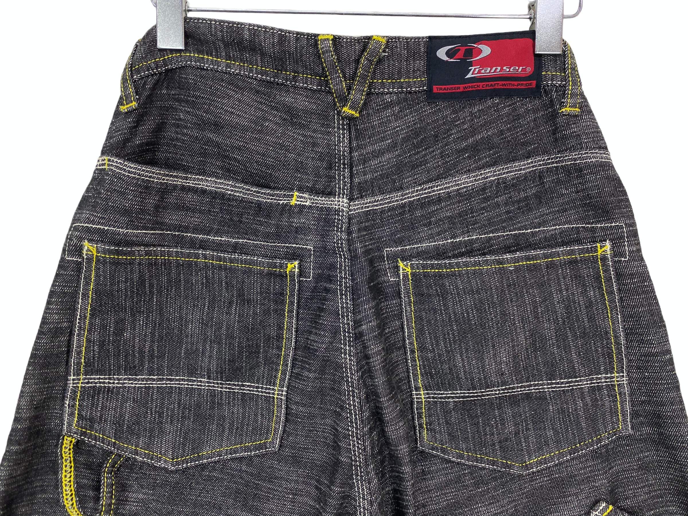 Japanese Brand Transer Carpenter Jeans Transer Hip Hop Skateboards Jeans Size US 29 - 6 Thumbnail