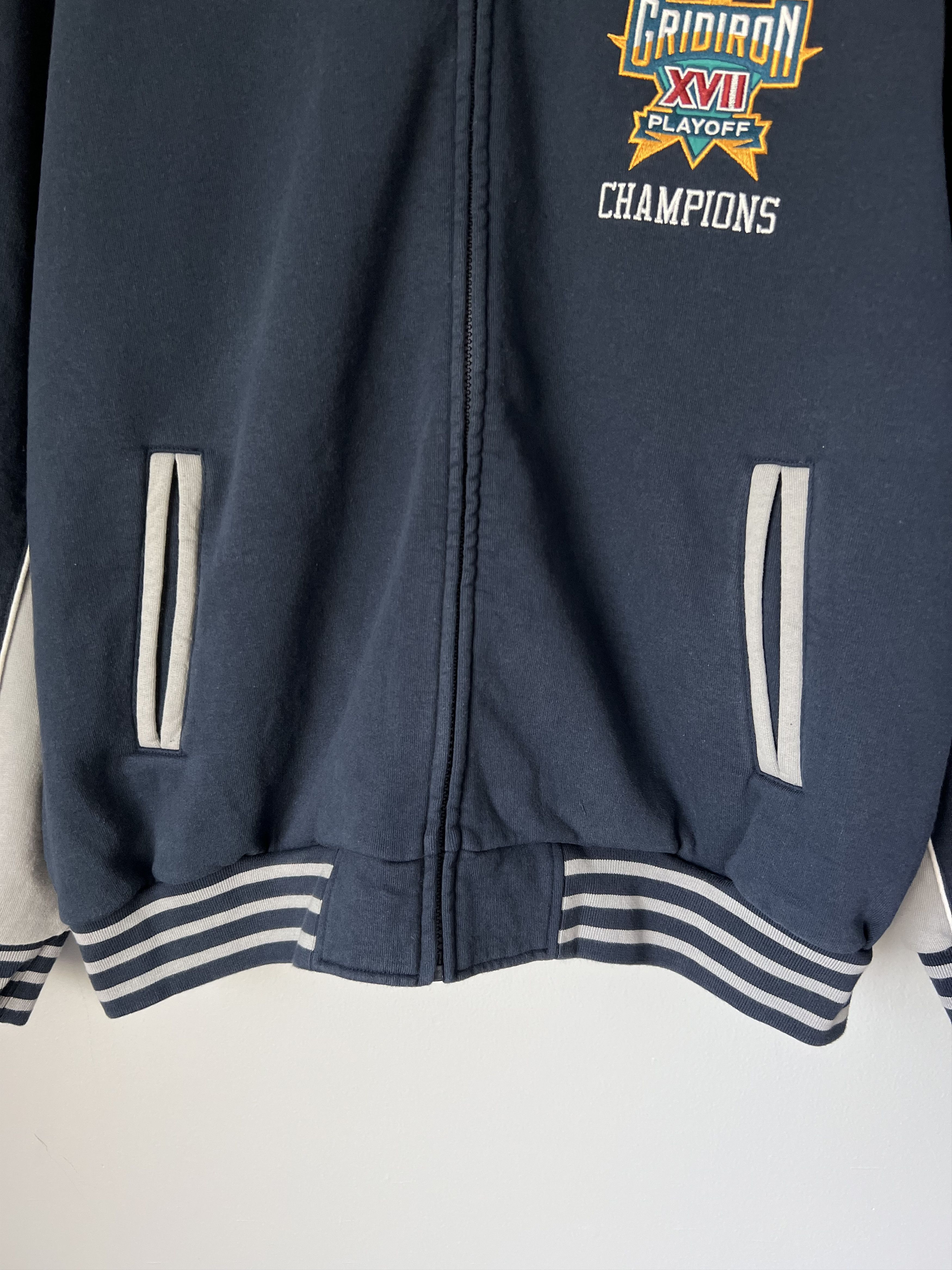 Supreme Supreme Playoffs Zip Up Hooded Sweatshirt in Navy Size US L / EU 52-54 / 3 - 3 Thumbnail